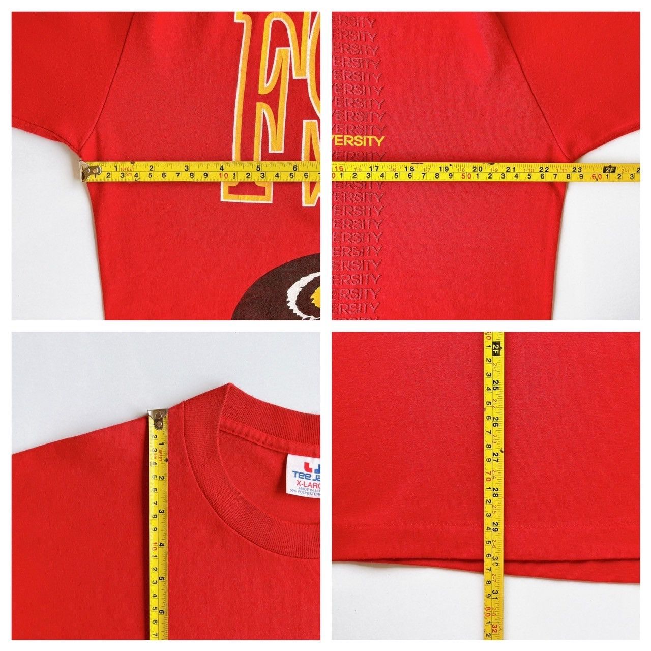 Hanes × Vintage 90s Florida State University FSU Seminoles t-shirt/ XL Size US XL / EU 56 / 4 - 10 Thumbnail