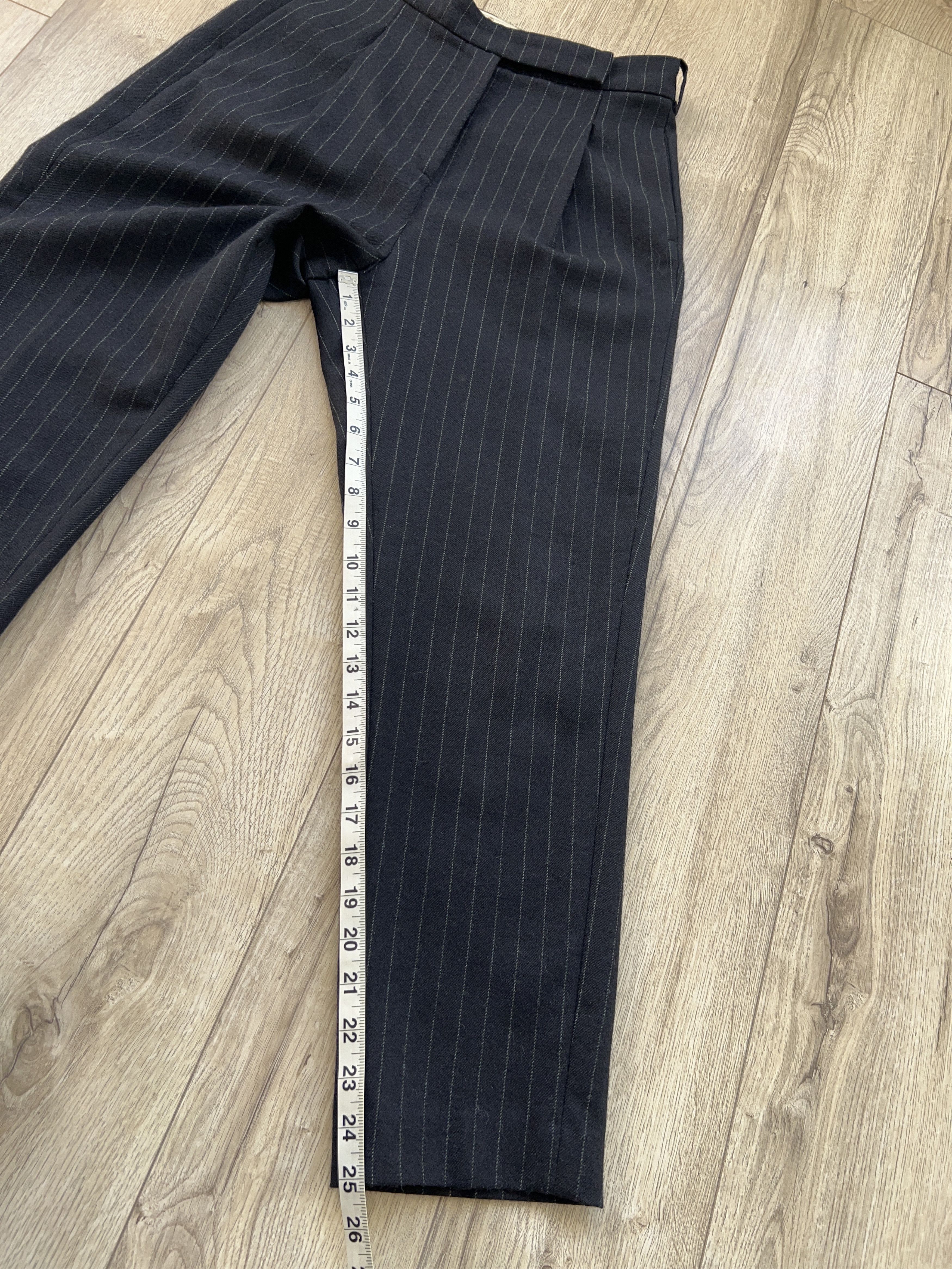 Designer × Golden Goose Womens Deluxe Brand Wool Striped Pants Trousers Size S Size 26" / US 2 / IT 38 - 11 Thumbnail