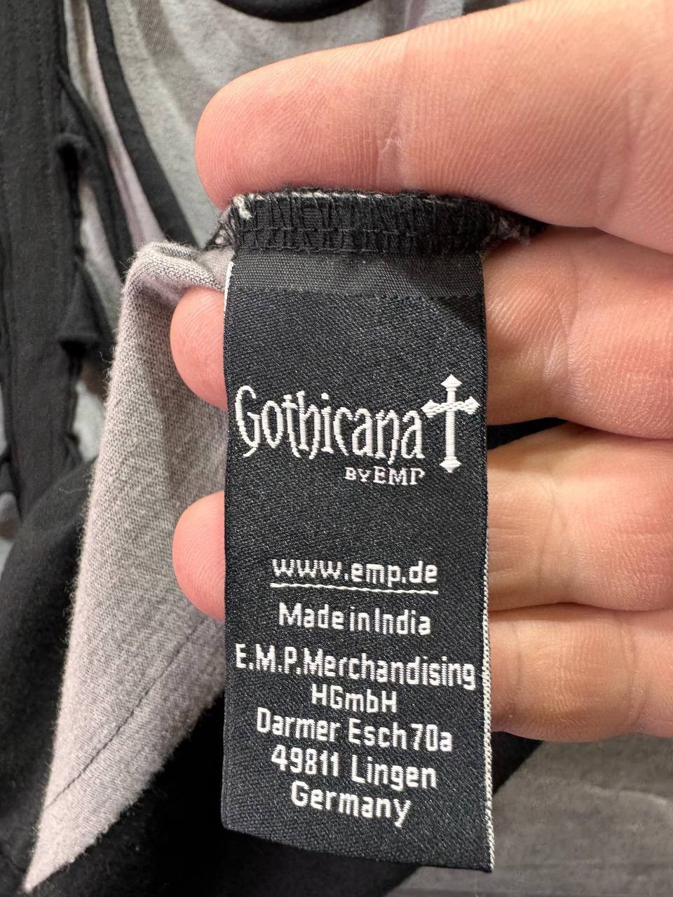 Other Gothicana EMP Gothic Shredded Punk T-Shirt Pentagram Size US XL / EU 56 / 4 - 8 Thumbnail