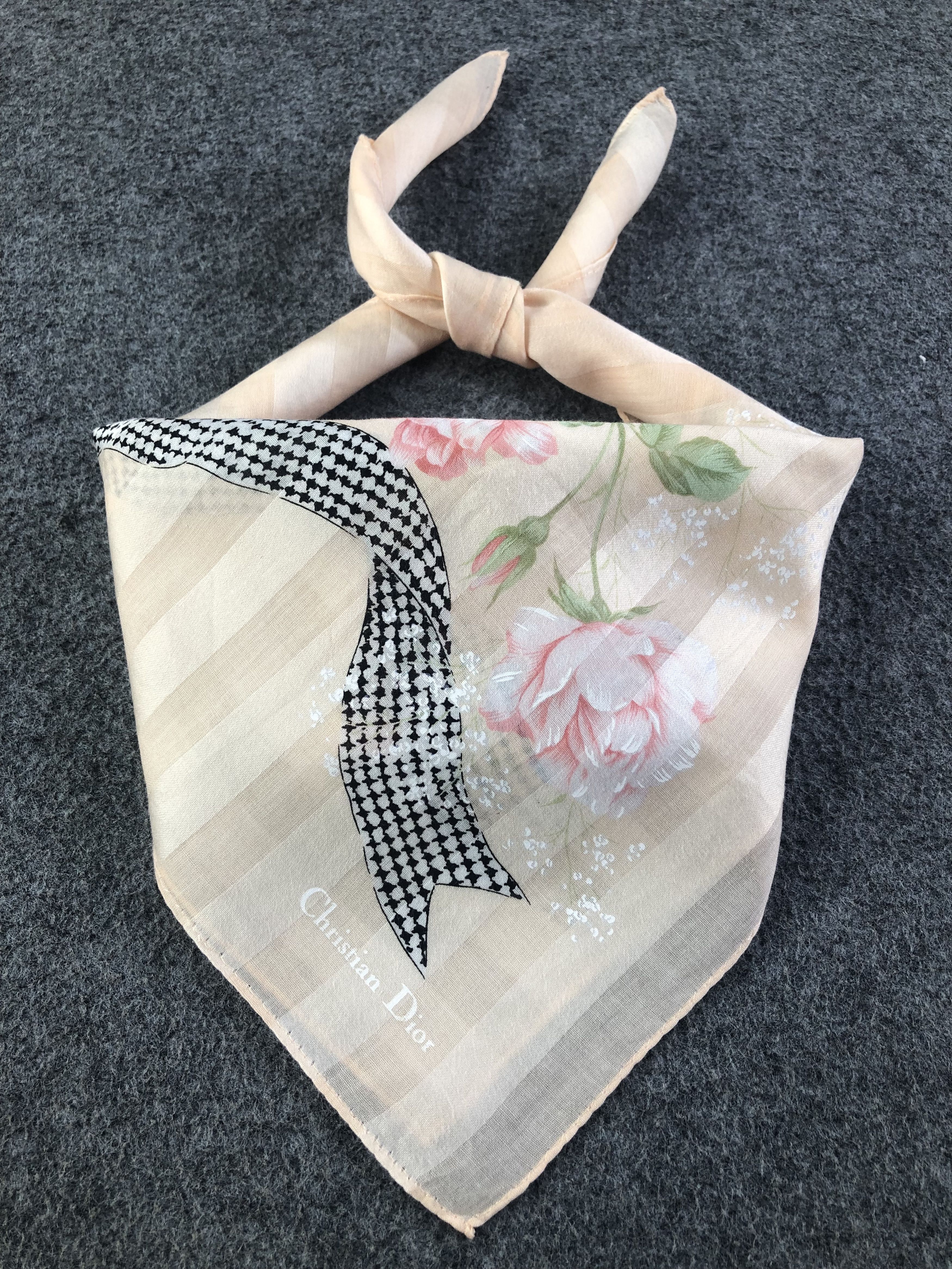 Vintage Christian Dior Handkerchief / Bandana / Neckerchief Size ONE SIZE - 2 Thumbnail
