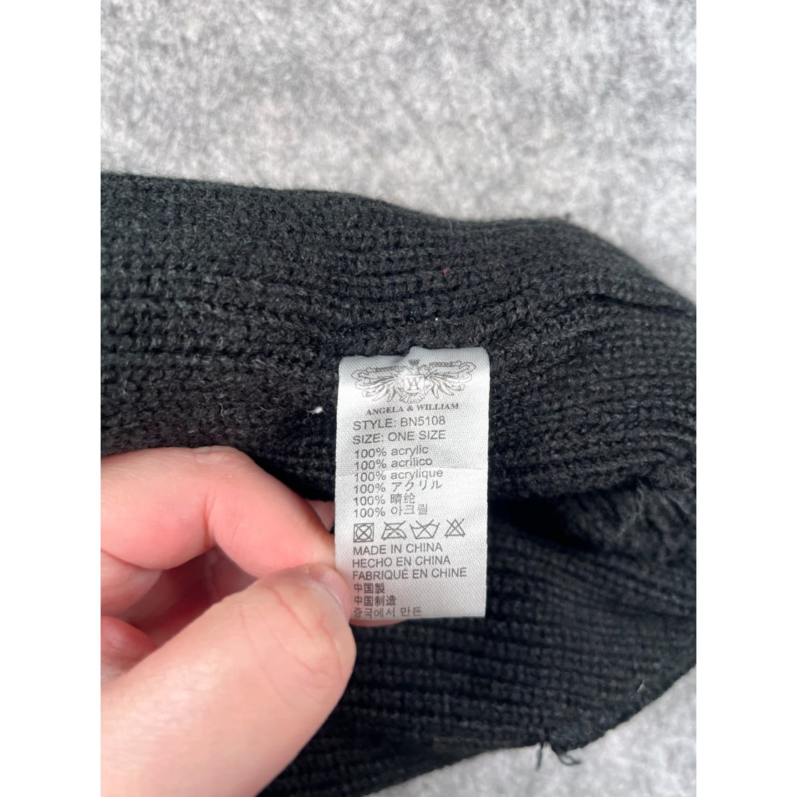 Vintage Angela & William Beanie Adult One Size Black 100% Acrylic Knit Hat Men Beanie Black One Size Angela & William Mens Beanie 100% Acrylic Knit Hat Size ONE SIZE - 7 Thumbnail