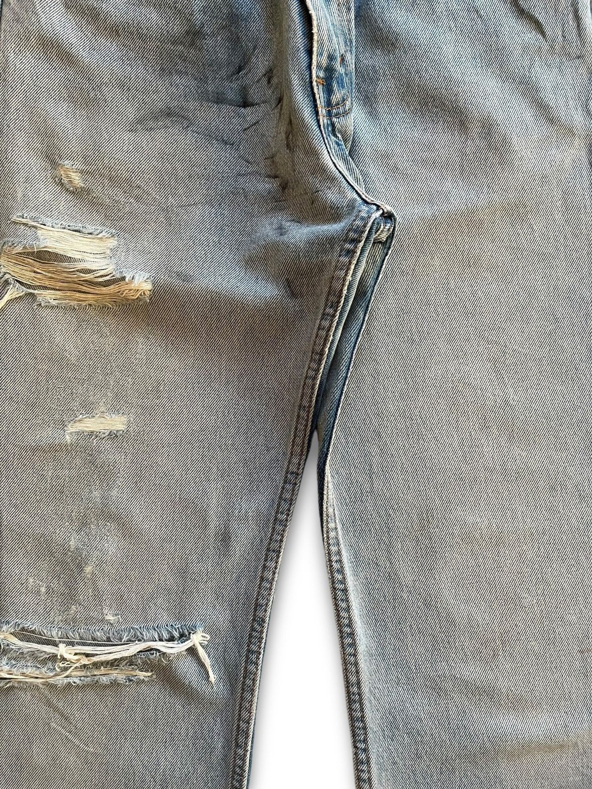 Levi's × Levi's Vintage Clothing Vintage 80s Levis 607 Orange Tab Distressed Loose Jeans Size US 28 / EU 44 - 5 Thumbnail