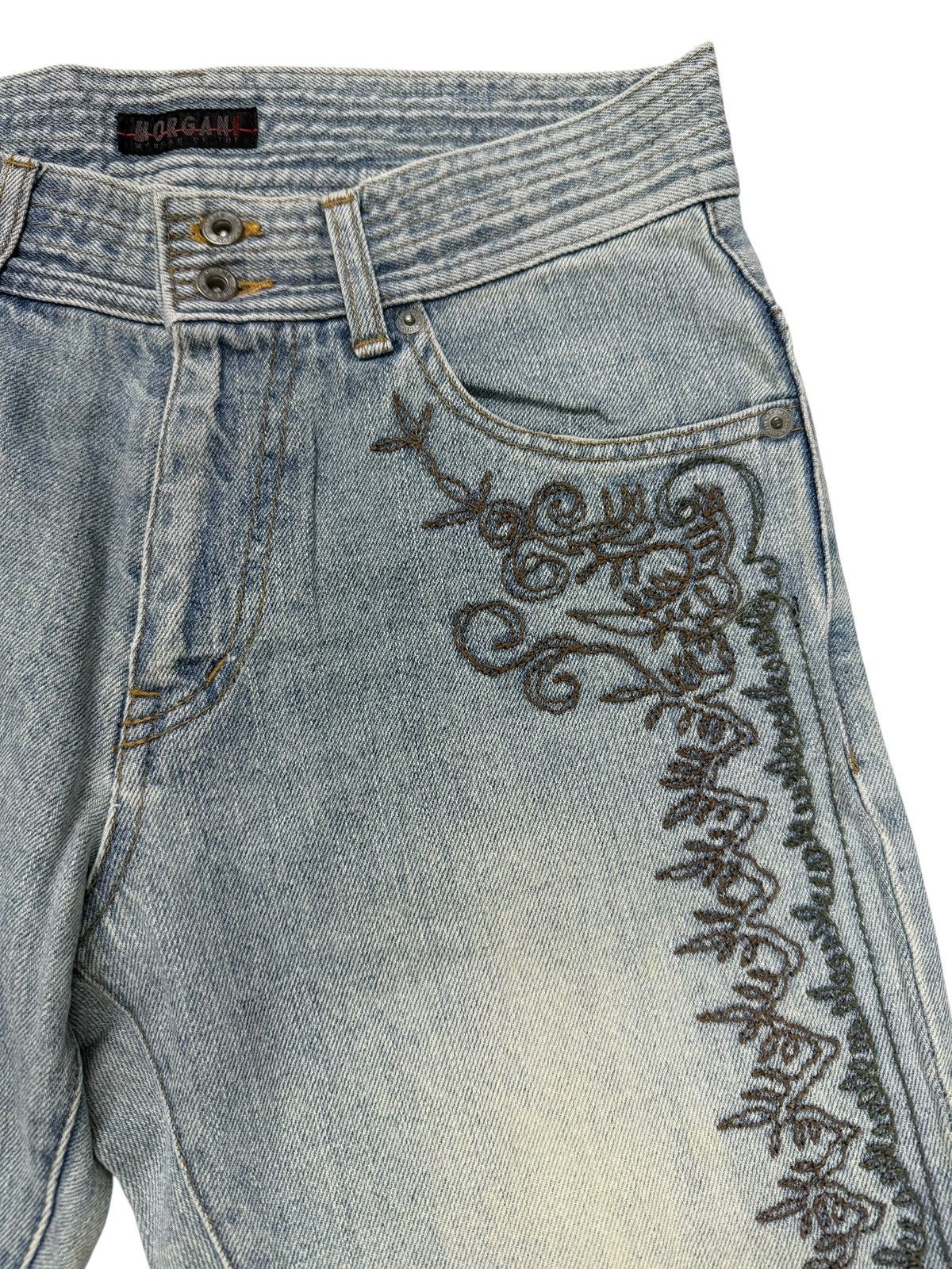 Morgan Homme Flared Jeans Japan Morgan Homme Faded Nice Design Denim Size US 29 - 6 Thumbnail