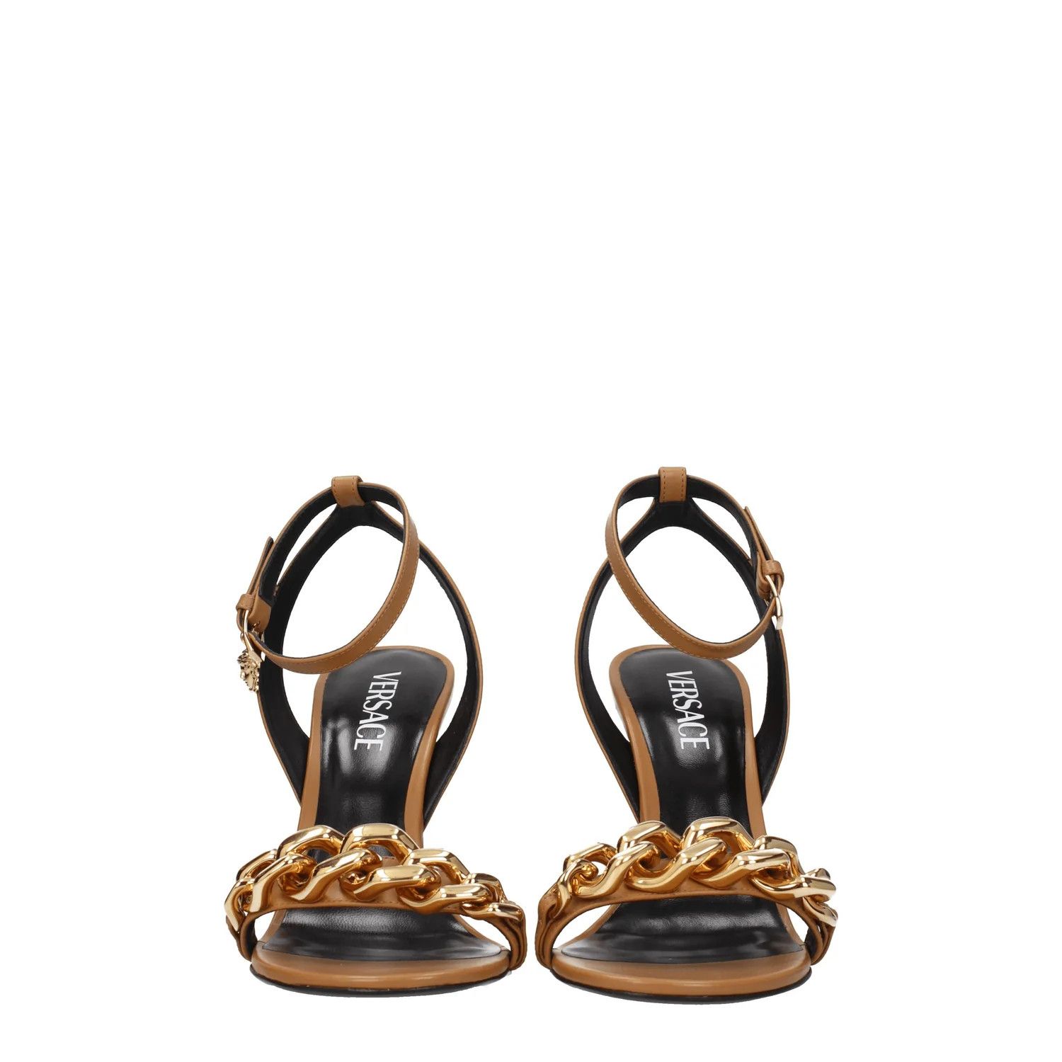 Versace ob1o1e0125 Leather Sandals in Brown Size US 9 / IT 39 - 3 Thumbnail