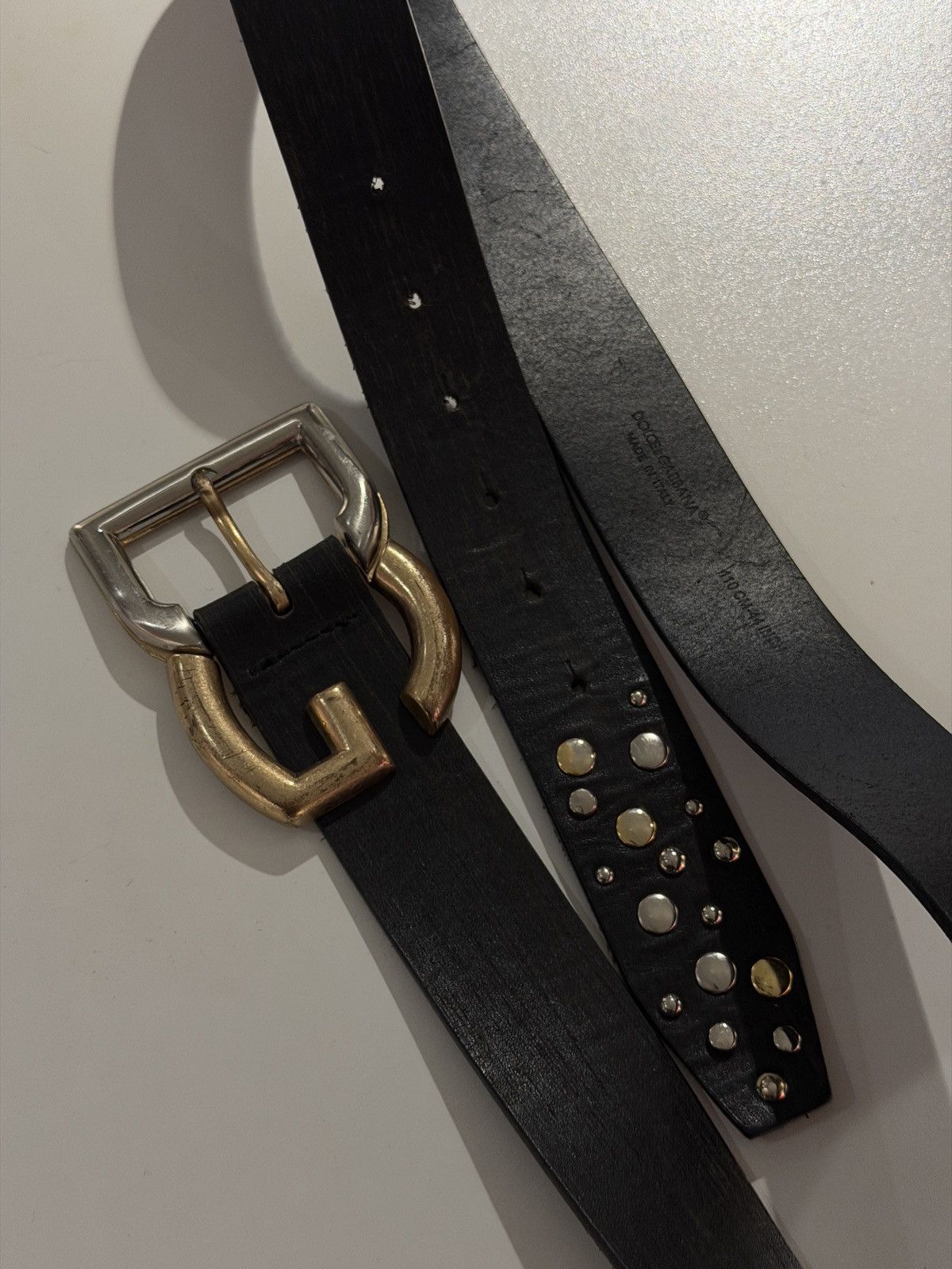 Dolce & Gabbana Dolce&Gabbana DG silver gold logo vintage belt Size ONE SIZE - 1 Thumbnail