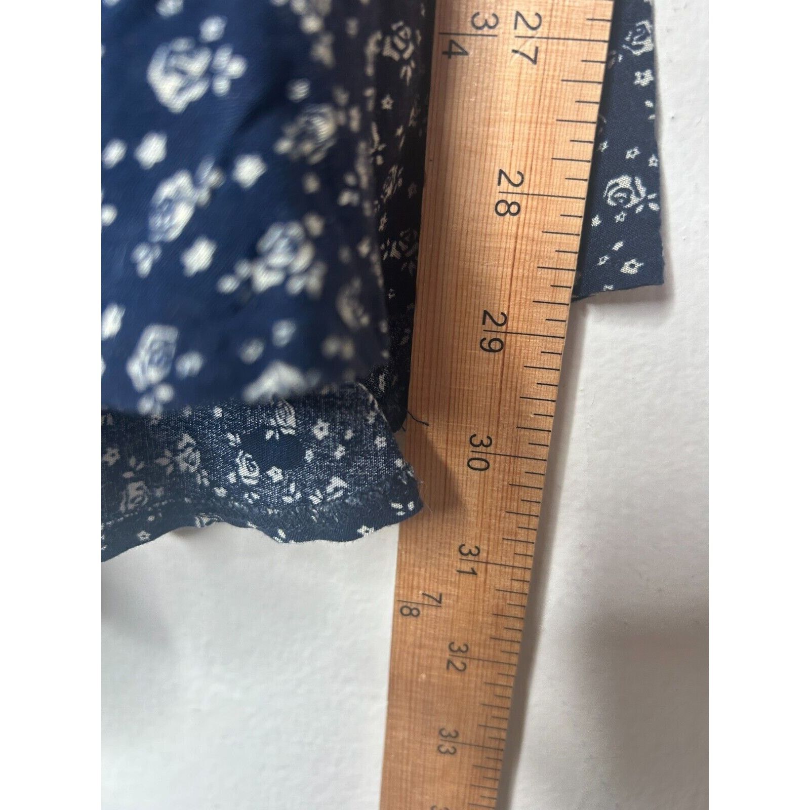 Other John Galt Navy Cream Floral Sleeveless Mini Dress Scoop Neck Size S / US 4 / IT 40 - 8 Thumbnail