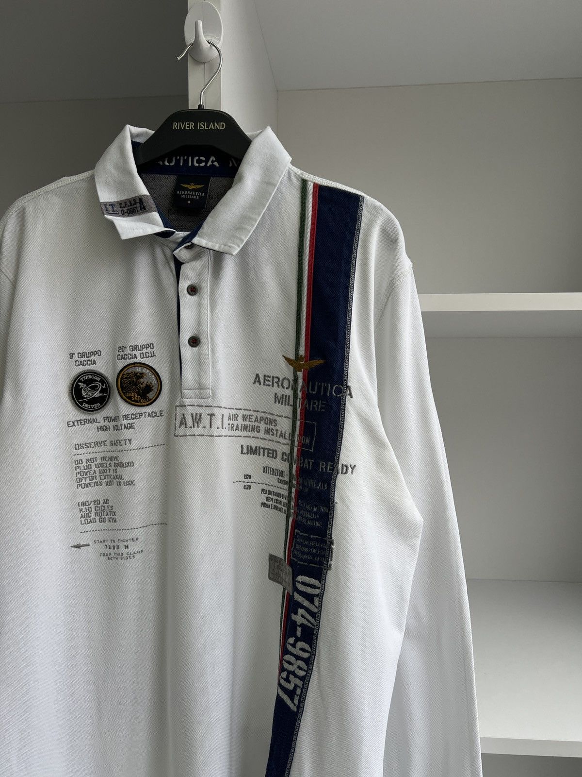 Aeronautica Militare × Vintage Vintage Aeronautica Militare Rugby Shirt Size US XXL / EU 58 / 5 - 5 Thumbnail