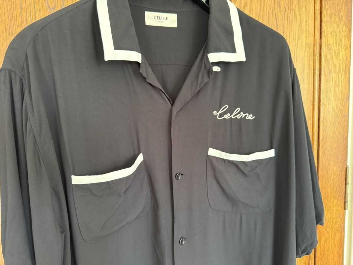 Celine SS21 Celine Dancing Kid Hedi bowling Hawaiian shirt logo 42 Size US L / EU 52-54 / 3 - 10 Thumbnail