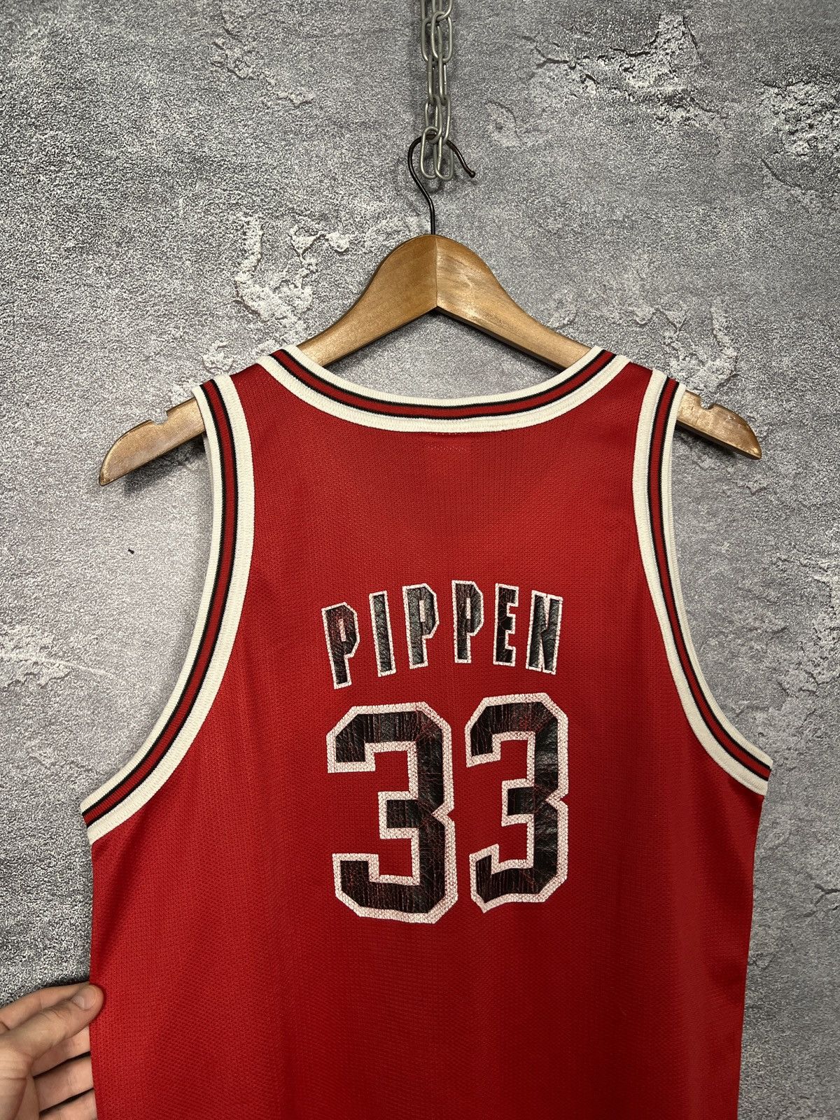 Champion Vintage Champion Chicago Bulls #33 Pippen Jersey Tank Top Size US M / EU 48-50 / 2 - 9 Thumbnail