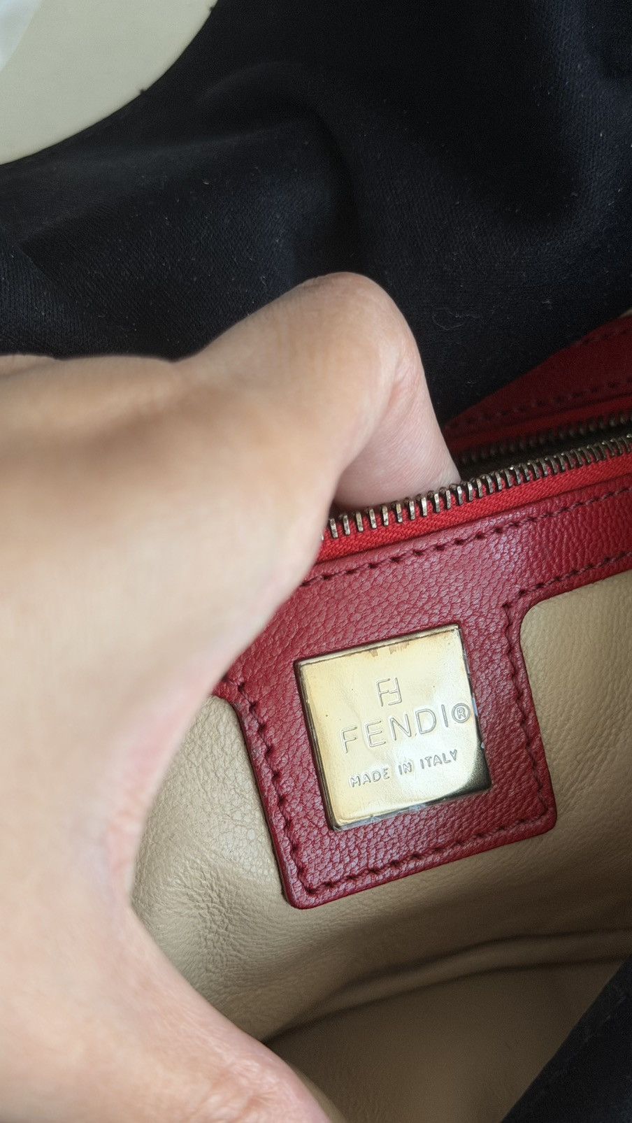 Fendi Fendi Neoprene Lizard Beaded Crystal Baguette Size ONE SIZE - 8 Thumbnail