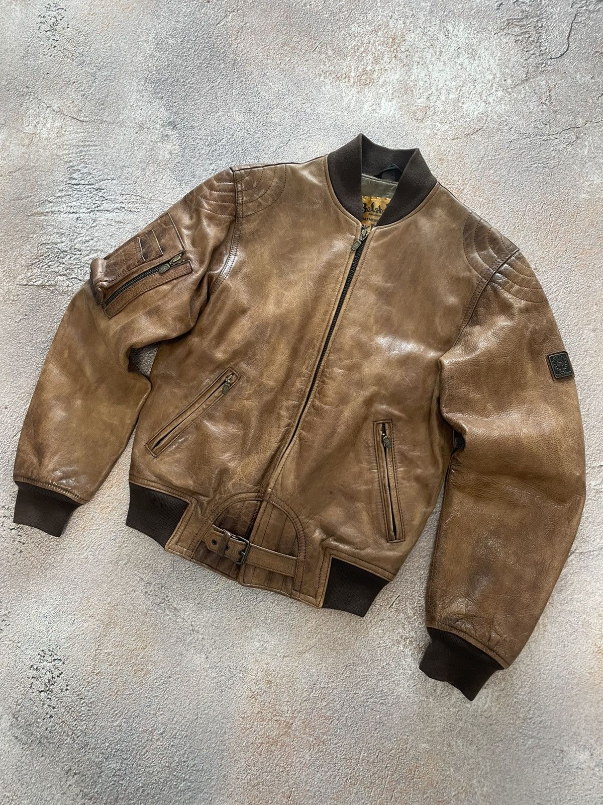 Belstaff Belstaff Black Prince Leather Biker Bomber Jacket Size M / US 6-8 / IT 42-44 - 2 Thumbnail