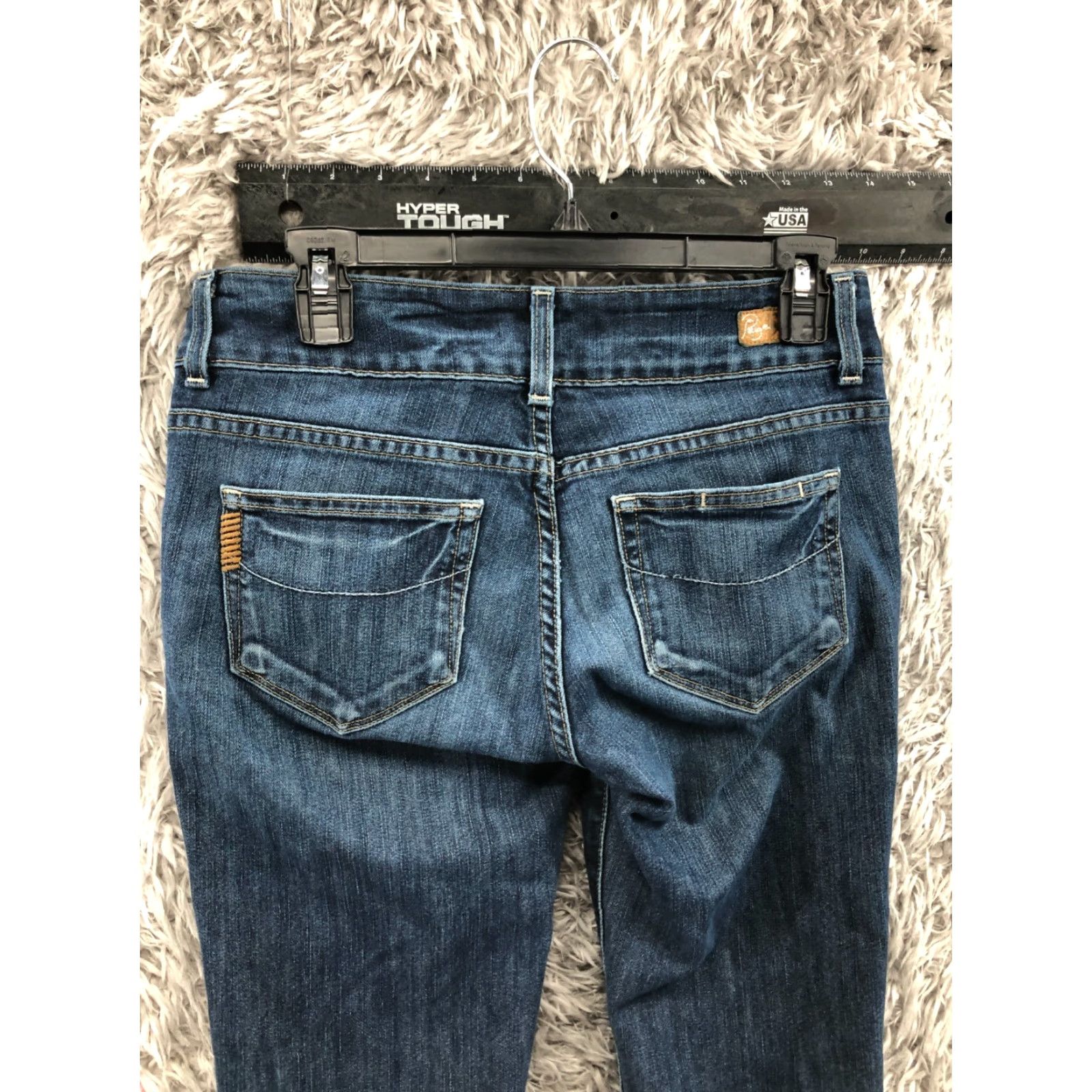 Paige Paige Hidden Hills Jeans Skinny Womens Medium Blue 28 Regular Denim ZIP Pockets 5-Pocket Style Modern Classic Vintage No? Size 28" / US 6 / IT 42 - 6 Thumbnail
