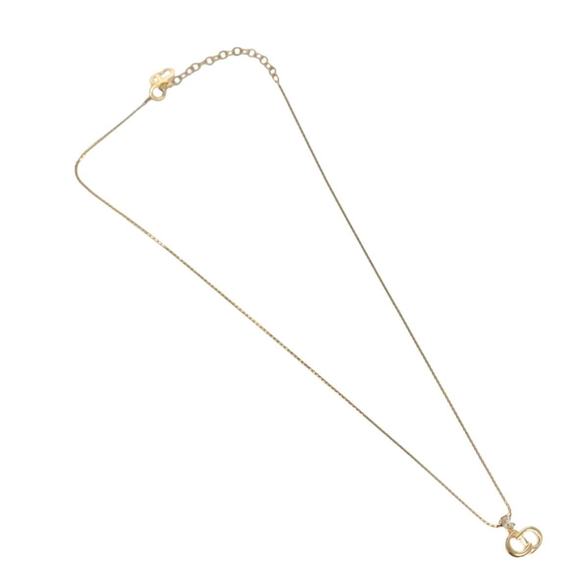 Dior Christian Dior CD Pendant Necklace Gold-plated Size ONE SIZE - 1 Thumbnail