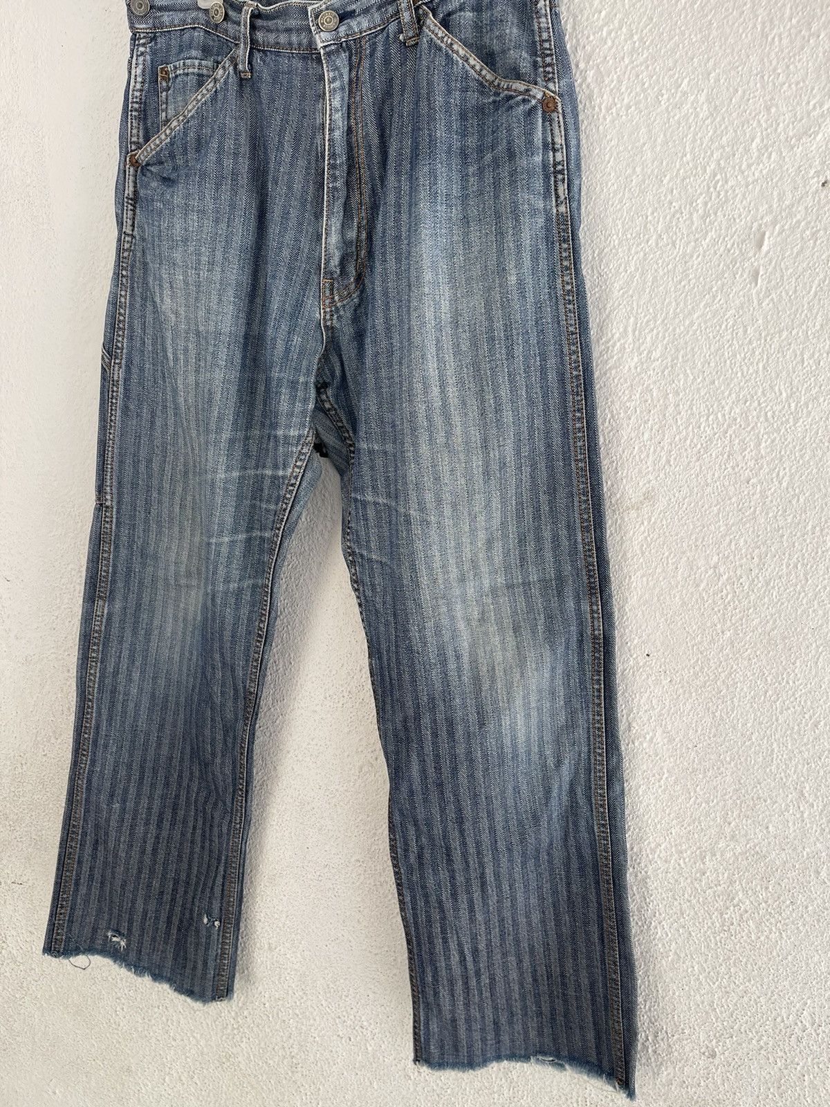 Hysteric Glamour Hysteric Glamour Kinky Hickory Carpenter Denim Frayed Hem Size US 33 - 10 Thumbnail