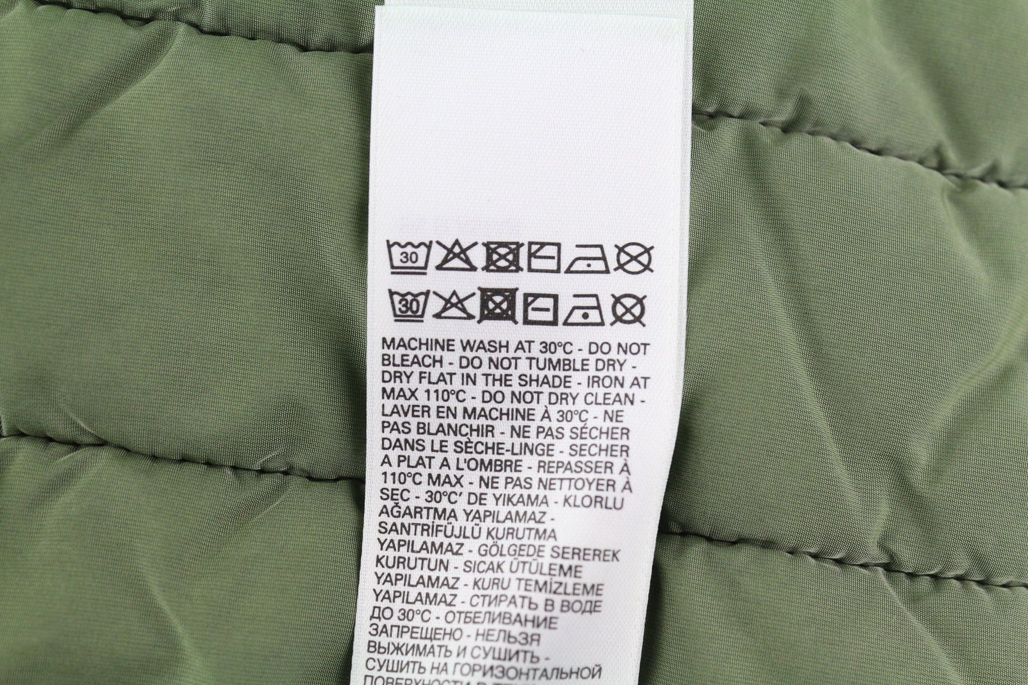 Diesel S-HOLTY L Green Quilted Crew Logo Sweatshirt 40122 Size US L / EU 52-54 / 3 - 11 Thumbnail