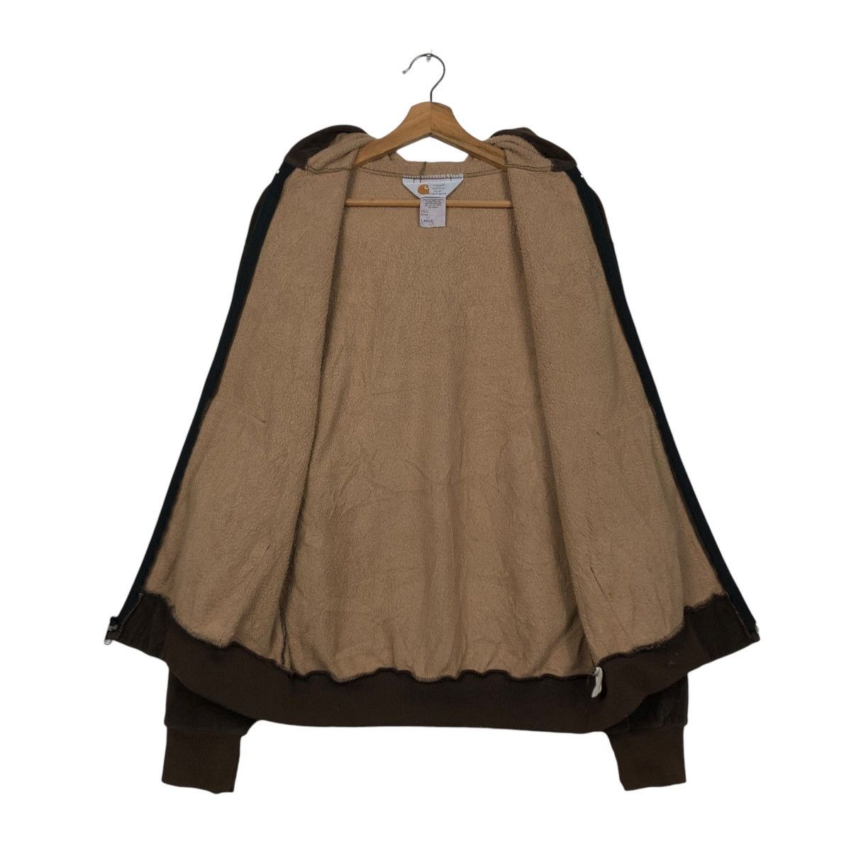 Carhartt 🔥VINTAGE ZIPPER SWEATER CARHARTT MADE IN USA 761 BROWN Size US L / EU 52-54 / 3 - 17 Thumbnail