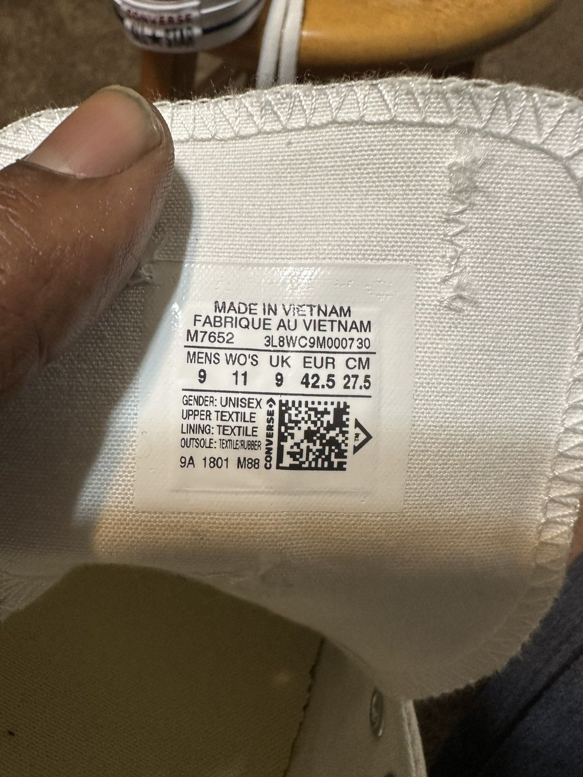 Converse Vintage Converse all-stars “triple white” 00s size 9 Size US 9 / EU 42 - 8 Thumbnail