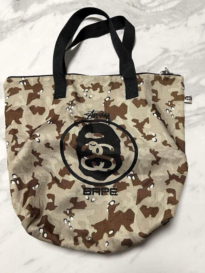 Bape stussy tote online bag
