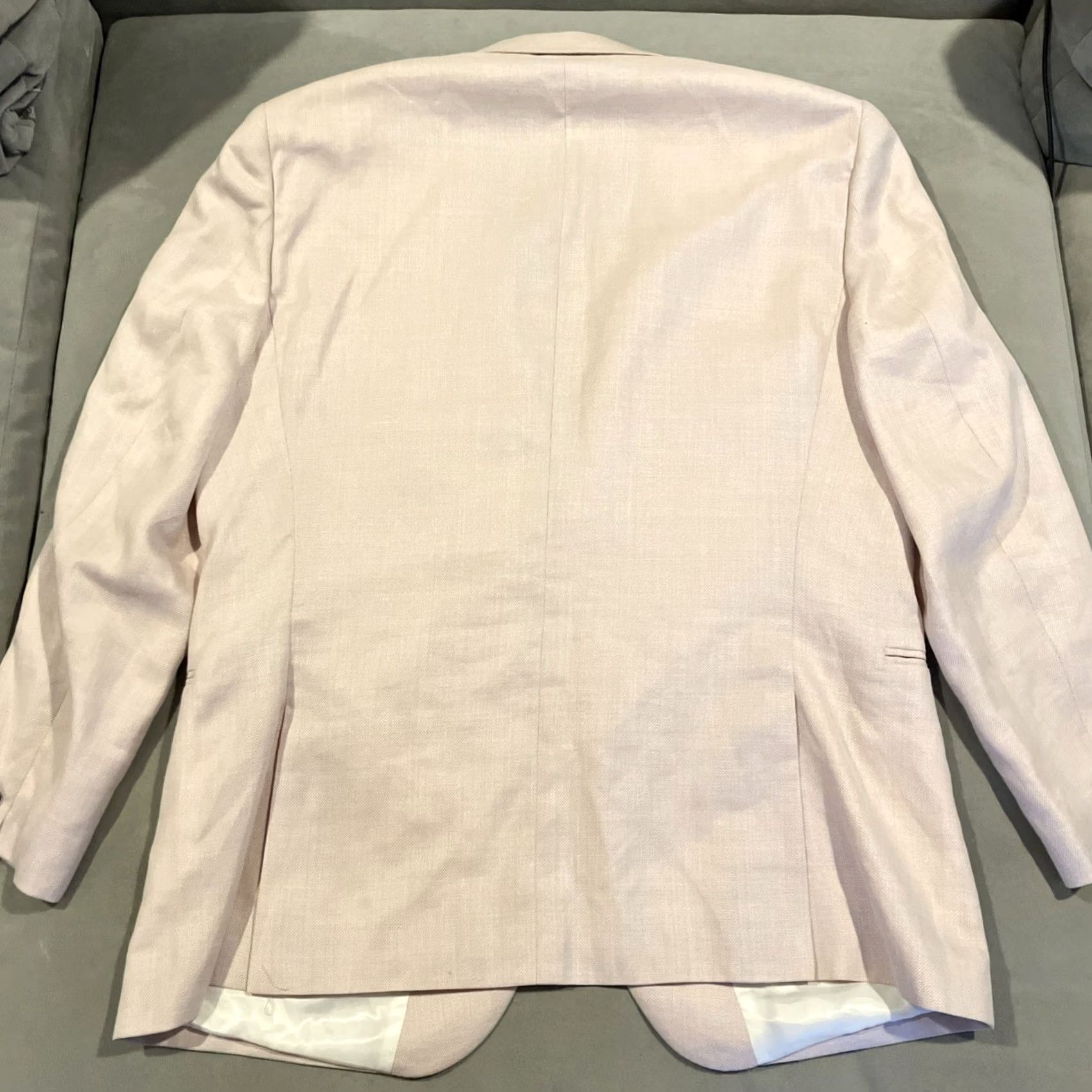 Reiss Reiss Blazer Slim Fit 46 Men Pink Silk Wool Blend Melody WOW Soft Pink Blazer 46 Mens Size 46R - 6 Thumbnail