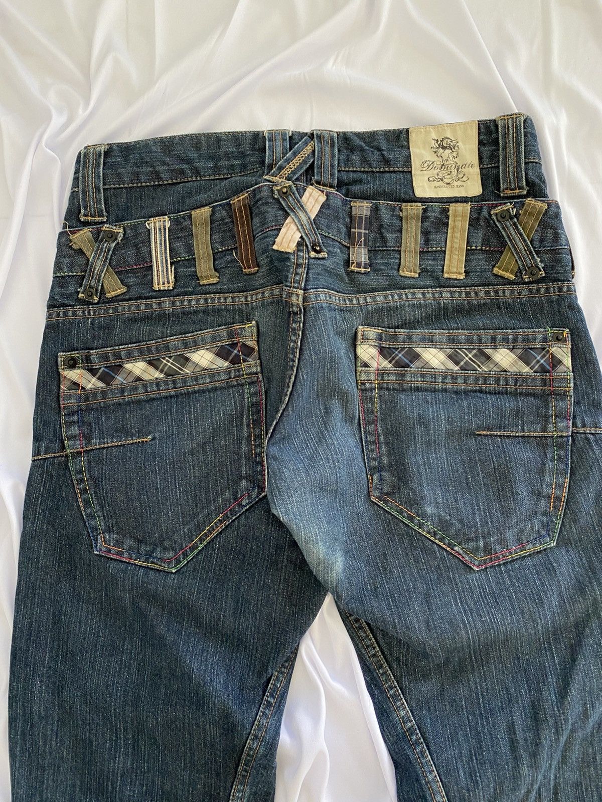 Japanese Brand × Le Grande Bleu (L.G.B.) double waist dominate jeans pant grunge style y2k Size US 31 - 6 Thumbnail