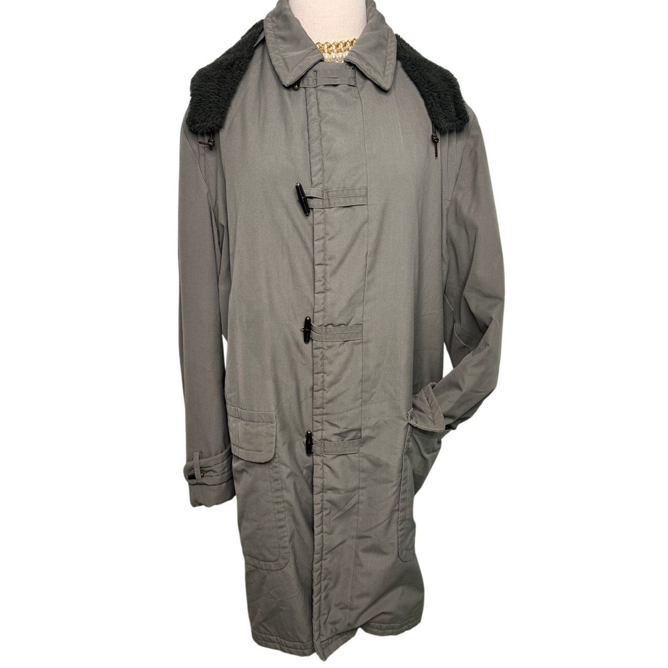 McGregor vintage 60s/70s men’s duffel coat army green sz 40