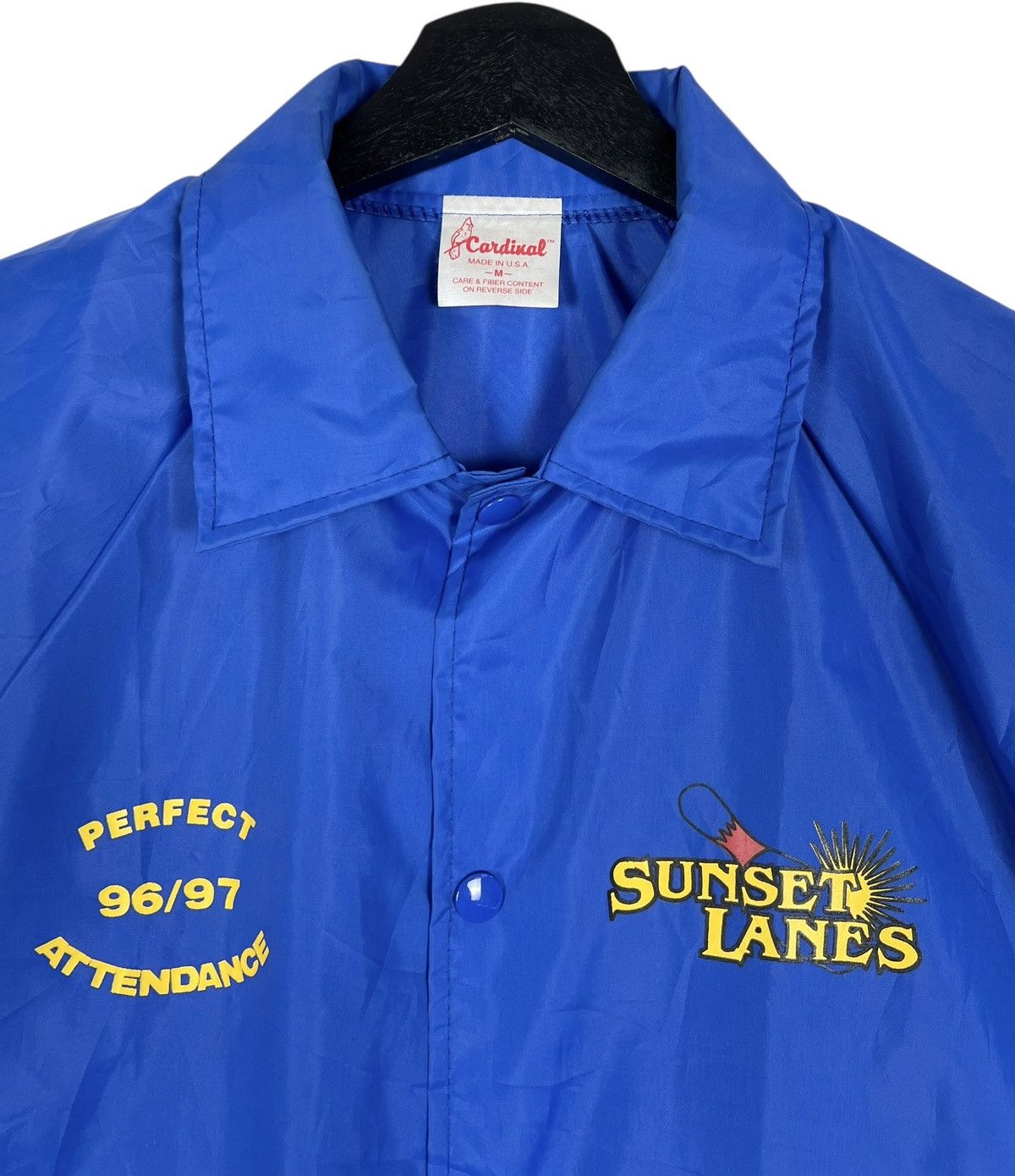 Vintage 90s Vintage Sunset Lanes Bowling Coach Jacket Size US M / EU 48-50 / 2 - 8 Thumbnail