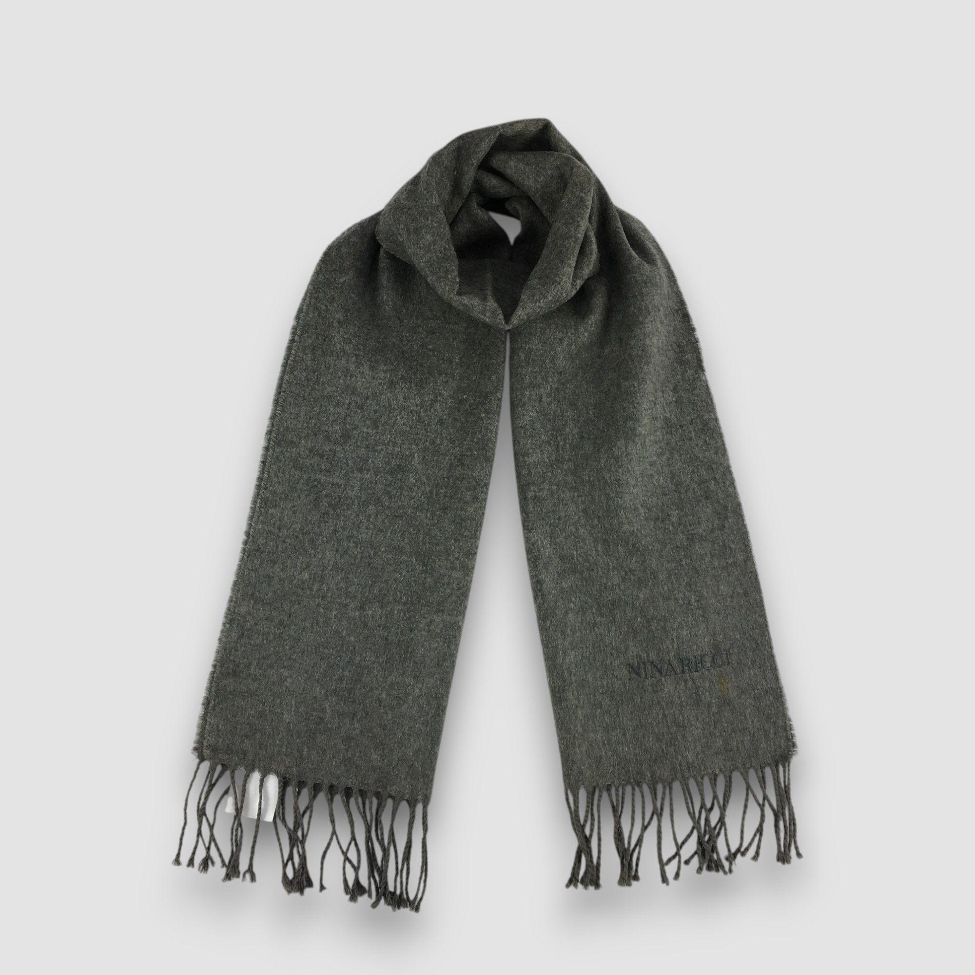 Nina Ricci Vintage 90s Nina Ricci Scarf Muffler Wool Cashmere Scarves Size ONE SIZE - 4 Thumbnail