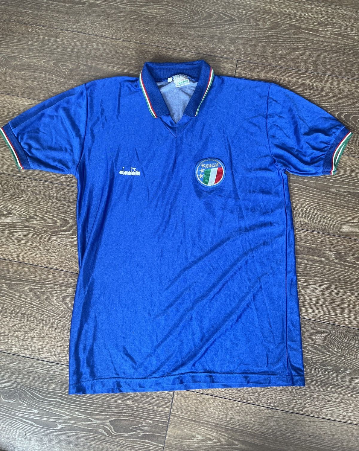 Diadora Italy Football Jersey 1986-1990 Size US L / EU 52-54 / 3 - 1 Thumbnail