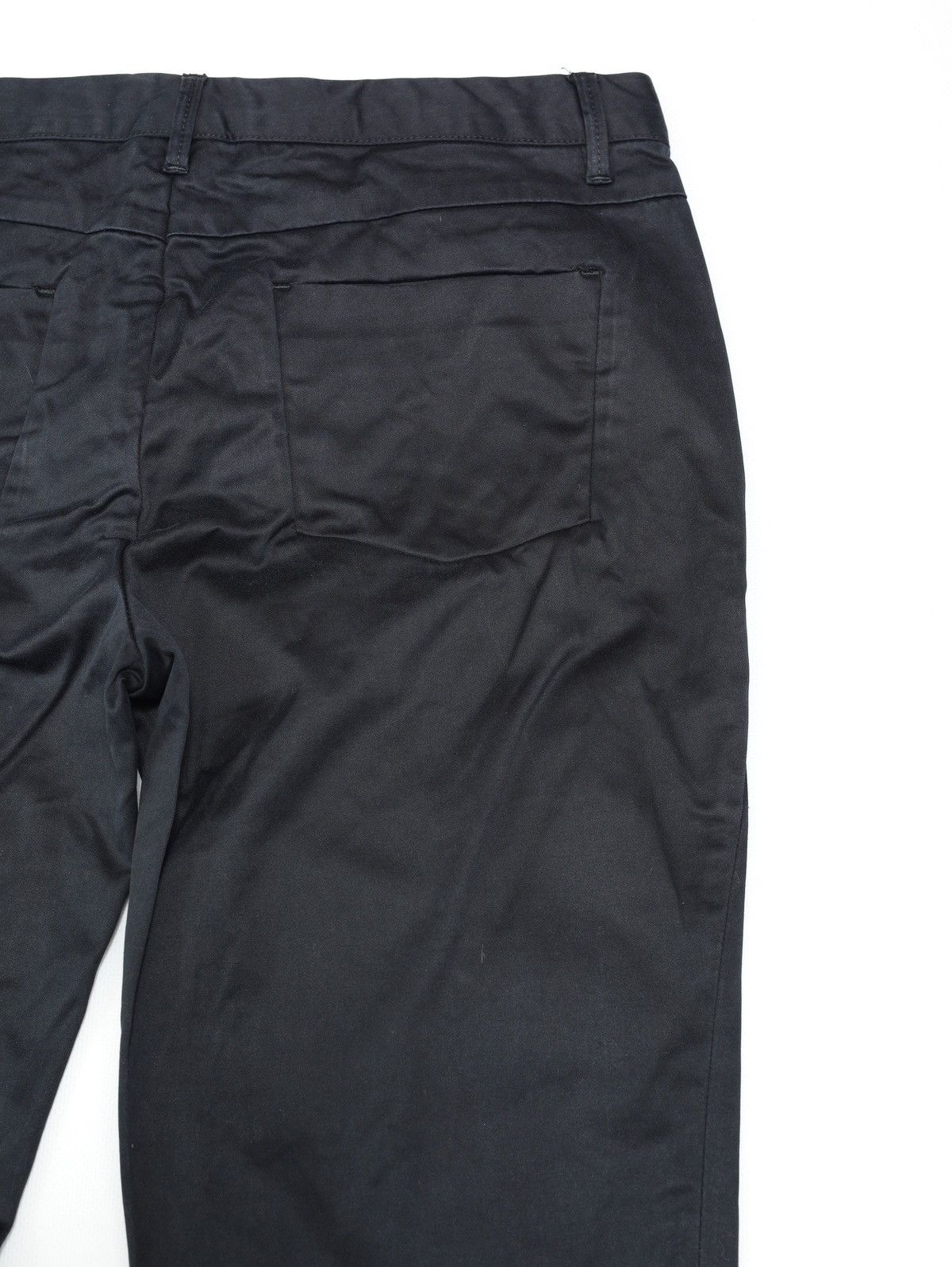 Jil Sander Jil Sander Slim Black Satin Cotton Pants Canova Sateen Size 28" / US 6 / IT 42 - 11 Thumbnail