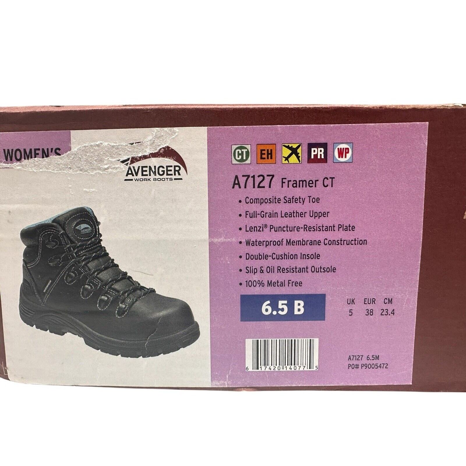 Other Avenger Framer Safety Toe WP SR A7127 Work Boot Women 6.5 B Size US 6.5 / IT 36.5 - 11 Thumbnail