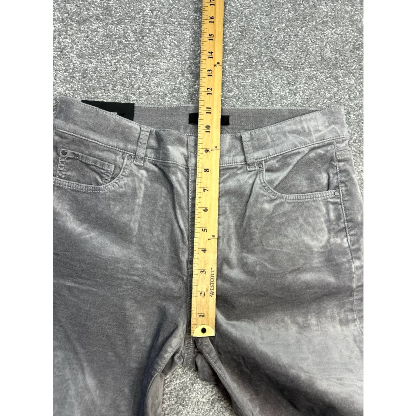Ann Taylor Ann Taylor Modern Fit The Skinny Velvet Jeans Womens 8 Gray Mid Rise 30x26 New Size 30" / US 8 / IT 44 - 4 Thumbnail