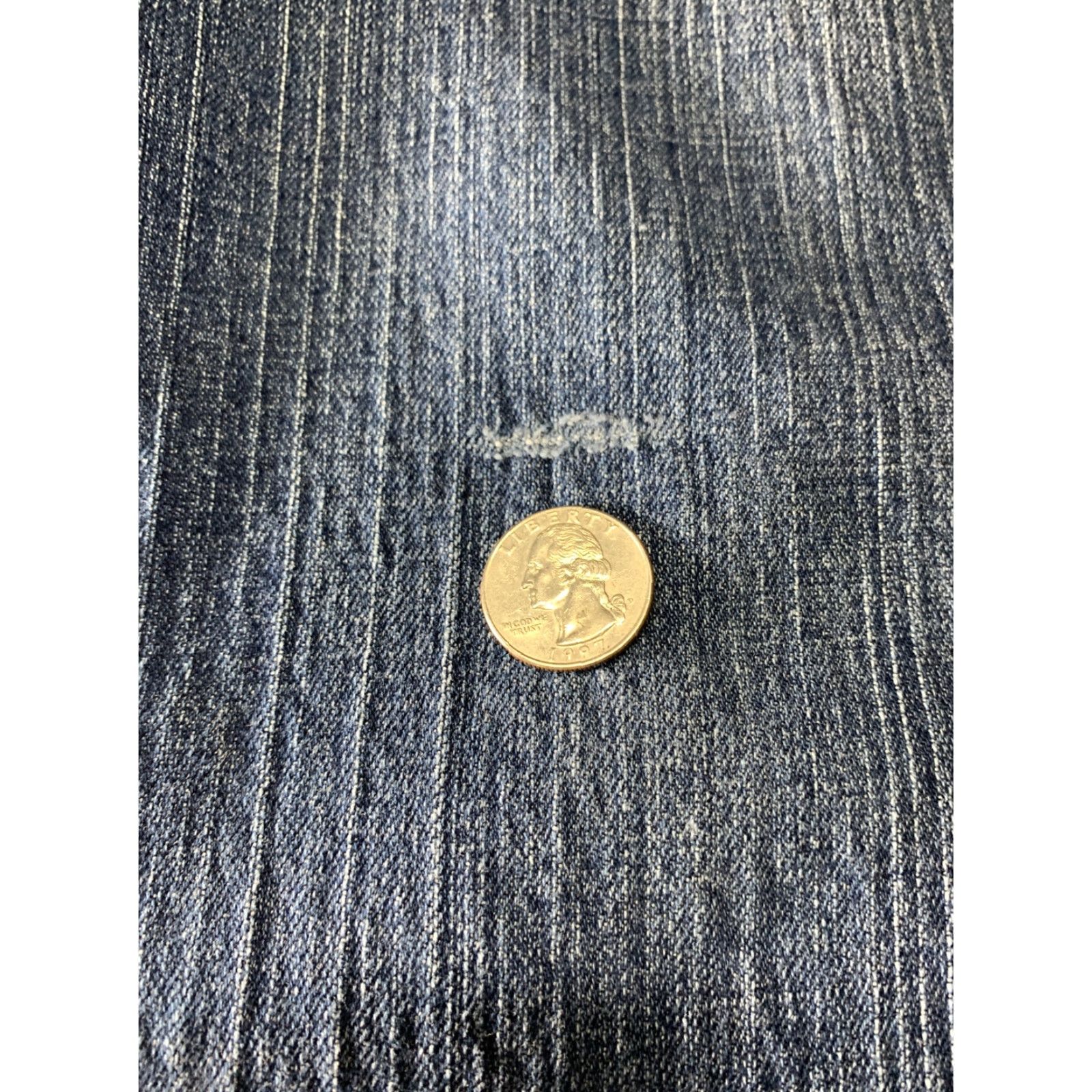 Lee Lee Riders Women's Blue Jeans Straight Leg Jean Size 16P 34 x 27 Stretch Denim 5-Pocket Belt Loops Classic Vintage No N/A Size 38" / US 16 / IT 52 - 2 Thumbnail