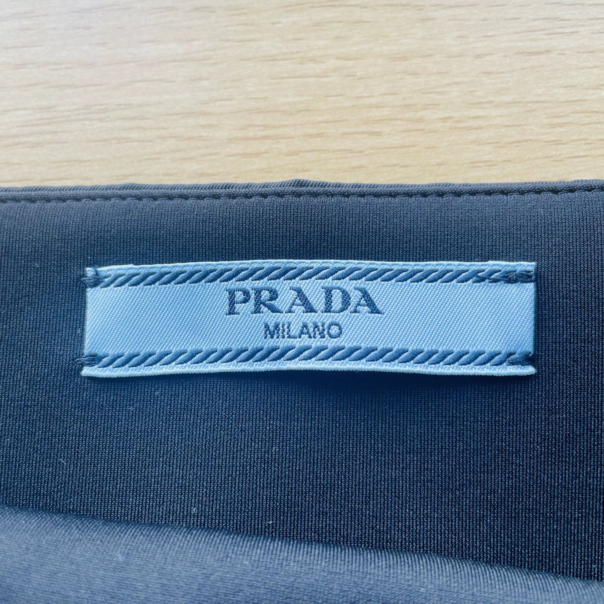 Prada Prada 99 New Nylon Triangle Logo Bandeau Top Women's Black 38 Size XS / US 0-2 / IT 36-38 - 4 Thumbnail