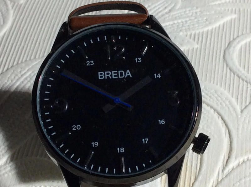 BREDA Breda Black dial brown leather strap watch Size ONE SIZE - 3 Thumbnail