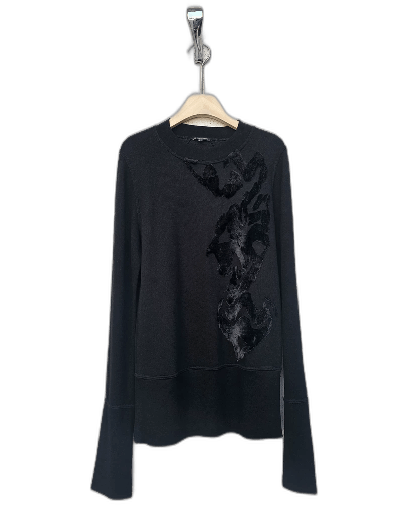 Ann Demeulemeester Ann Demeulemeester Black Long Sleeve Sweatshirt Size M / US 6-8 / IT 42-44 - 1 Thumbnail
