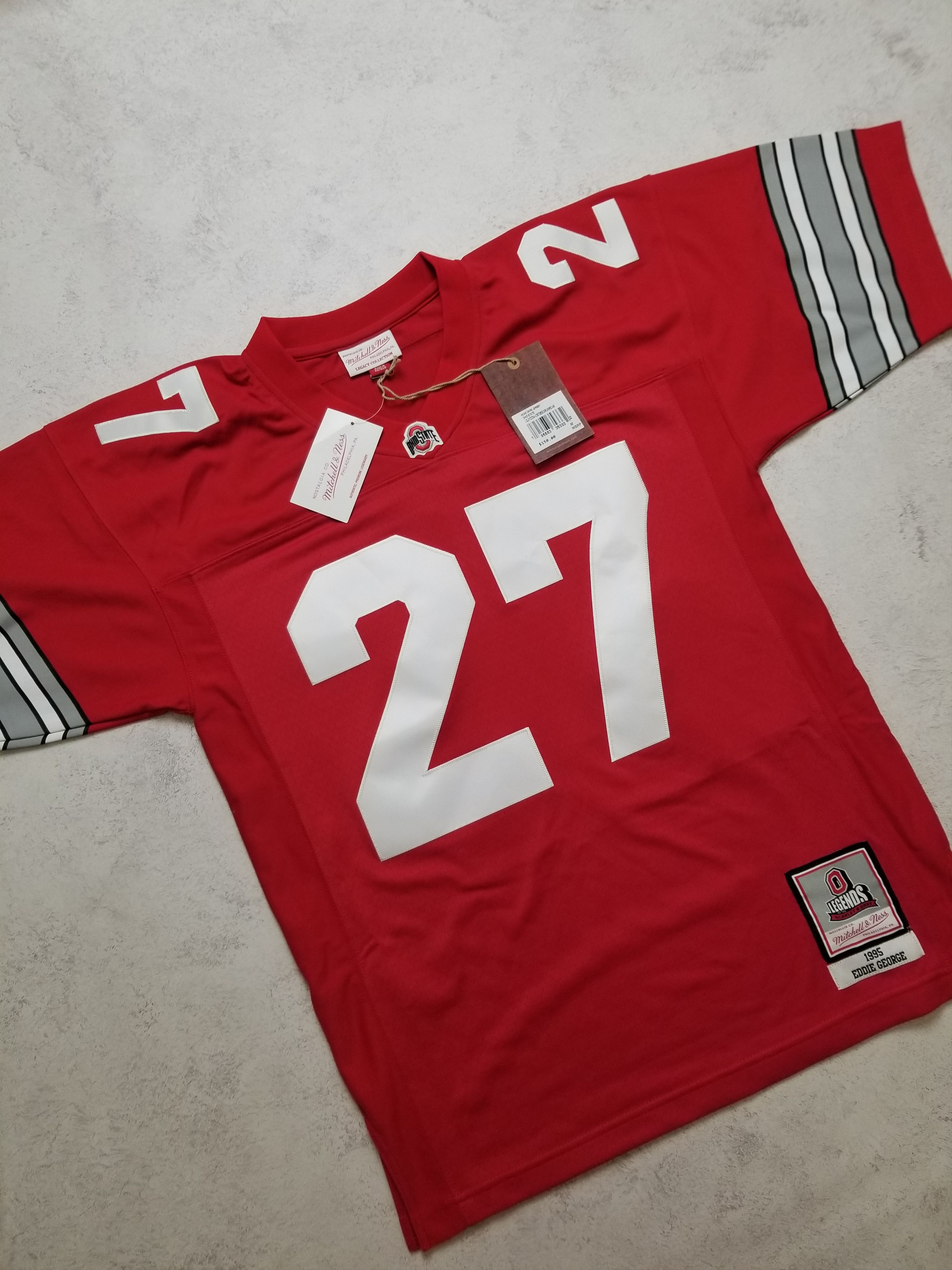 Mitchell & Ness NCAA FOOTBALL JERSEY OHIO STATE BUCKEYES 1995 EDDIE GEORGE Size US M / EU 48-50 / 2 - 11 Thumbnail