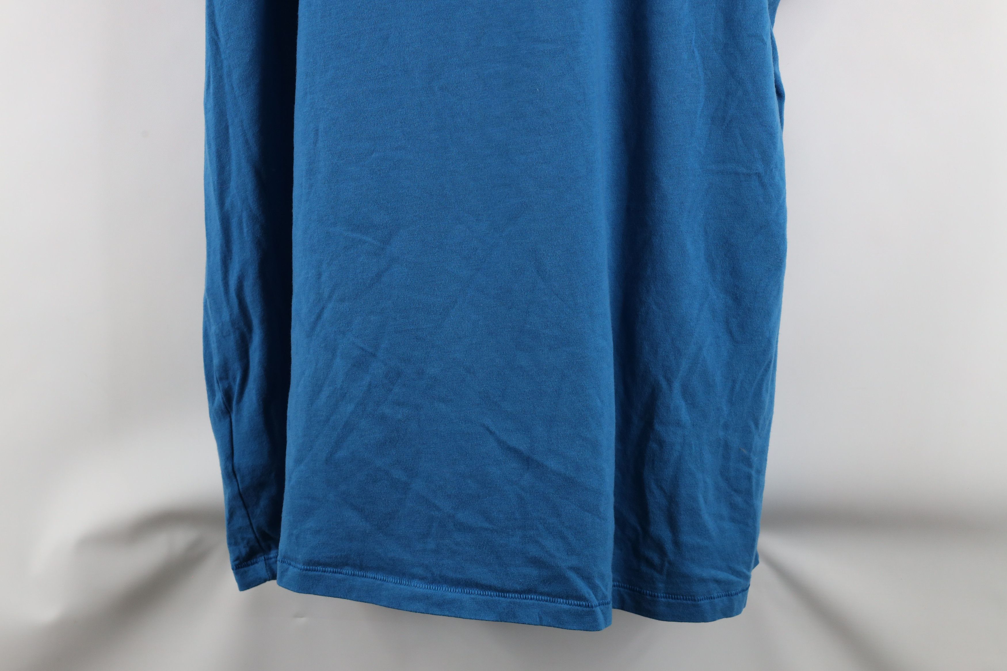 The North Face × Vintage The North Face Spell Out Short Sleeve Henley T-Shirt Blue Size US XXL / EU 58 / 5 - 9 Thumbnail