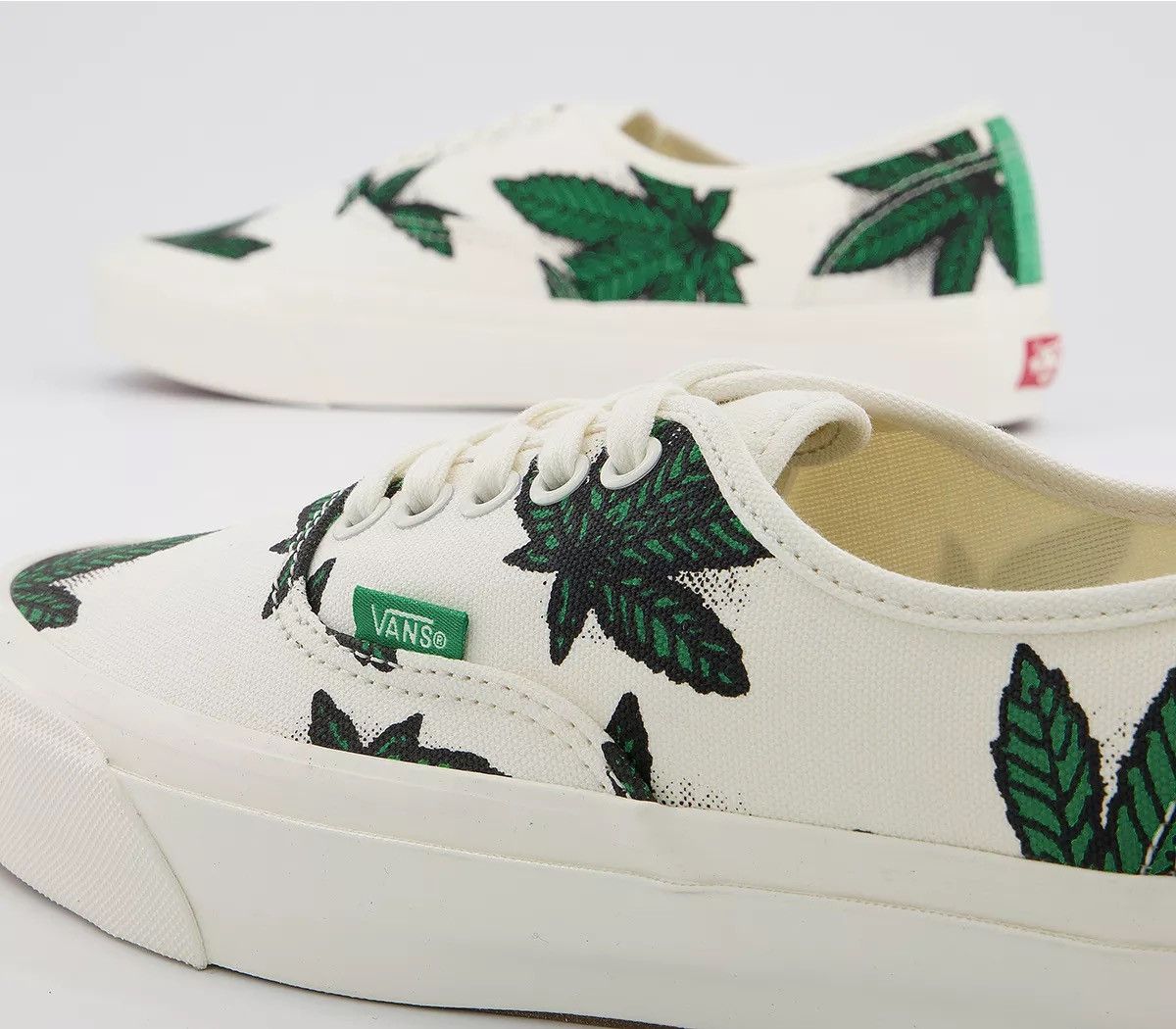 Vans VANS OG Authentic LX Sweet Leaf "420" White/Green Size US 10 / EU 43 - 5 Thumbnail