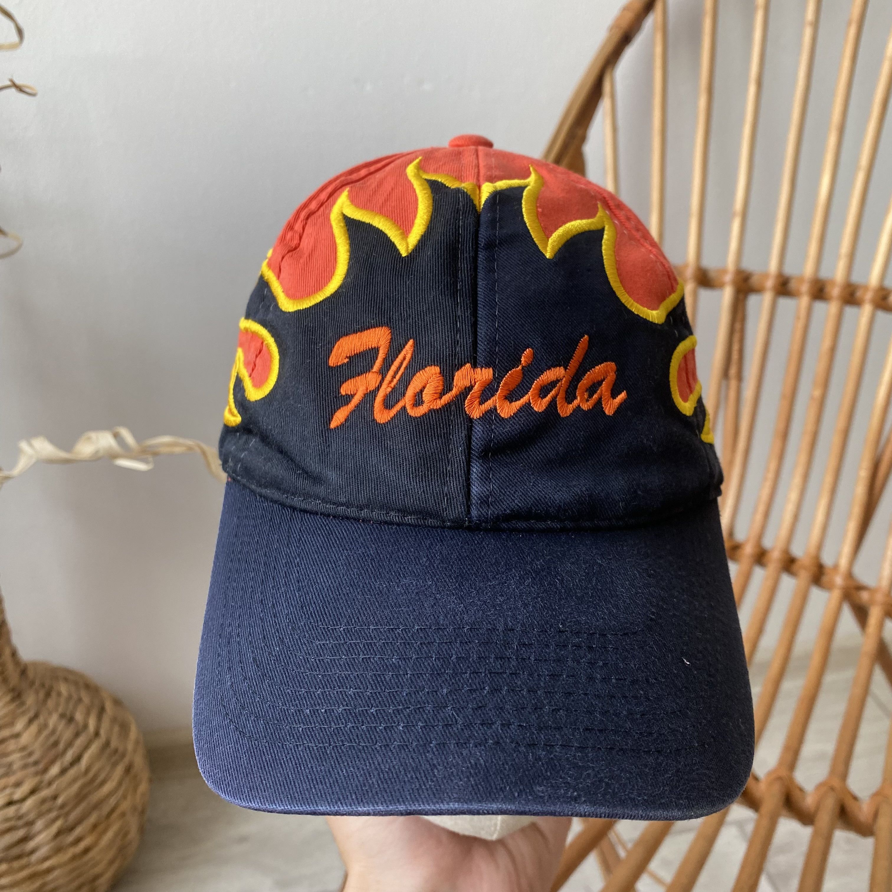 Formula 1 🔥90's Vintage Flame Cap Y2K Fire Opium Travis Scott Style Size ONE SIZE - 3 Thumbnail