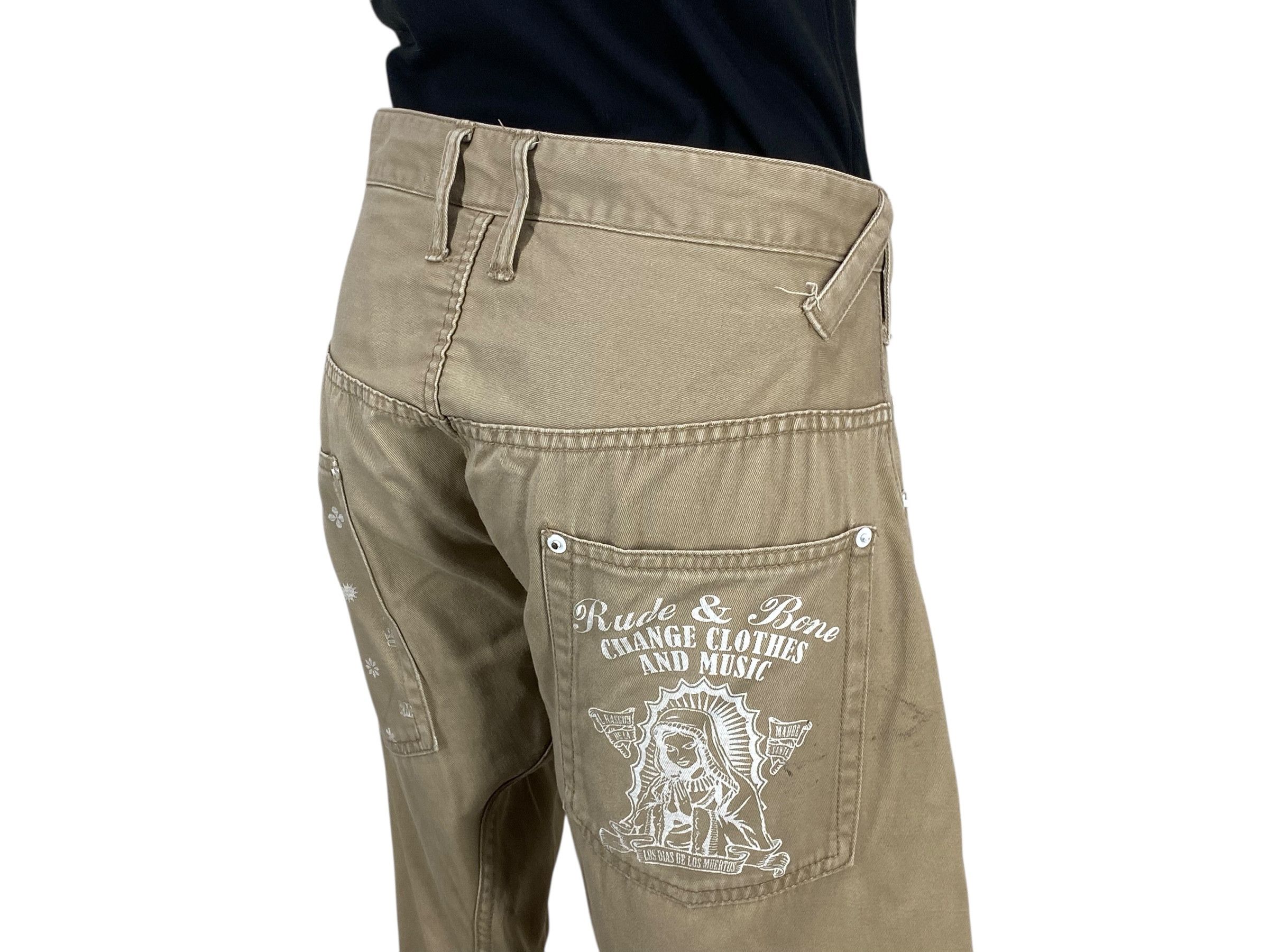 Japanese Brand Rimaster Pants Printed Loose Pants Size US 31 - 7 Thumbnail