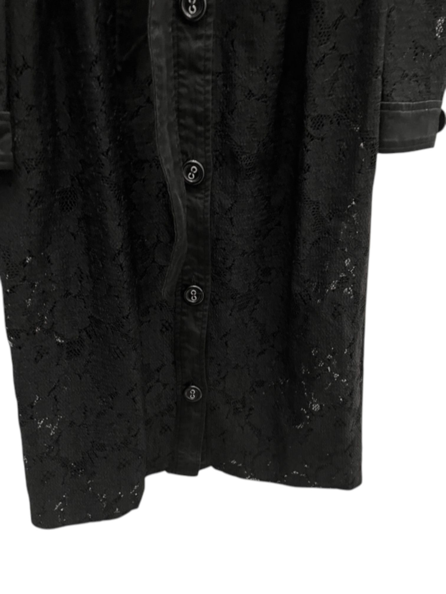 Dolce & Gabbana D&G Black Lace Trench Coat Size M / US 6-8 / IT 42-44 - 3 Thumbnail