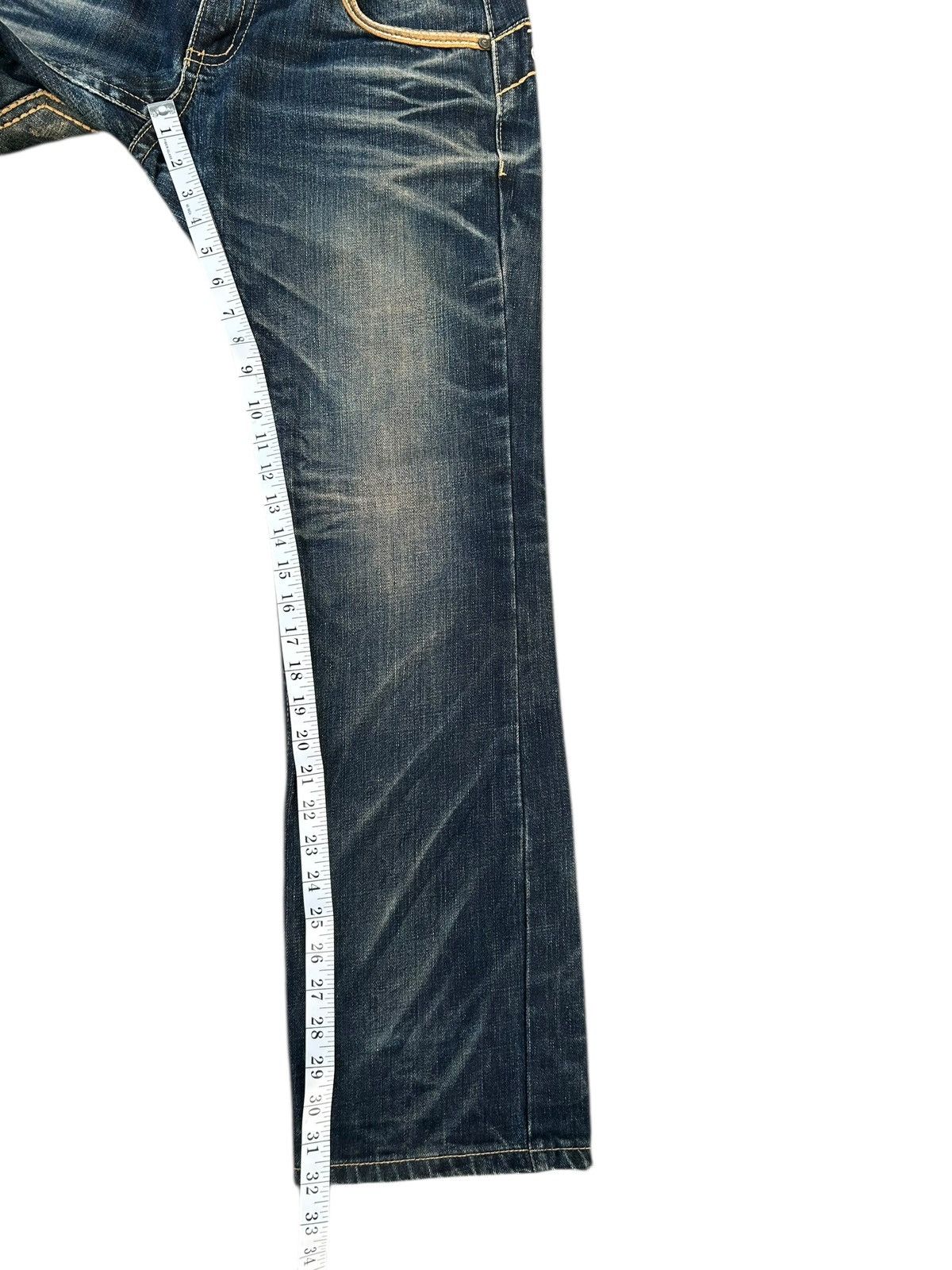 Kapital Buckle Back Lolita Distressed Denim Jeans Size US 34 / EU 50 - 21 Thumbnail
