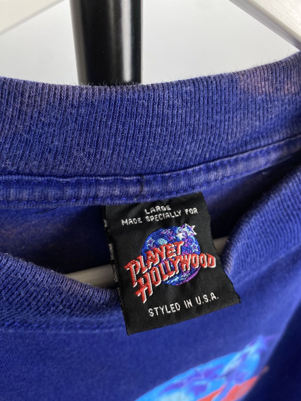 Planet Hollywood × Vintage Vintage 90s Planet Hollywood London Logo T-Shirt Size Large Size US L / EU 52-54 / 3 - 8 Thumbnail