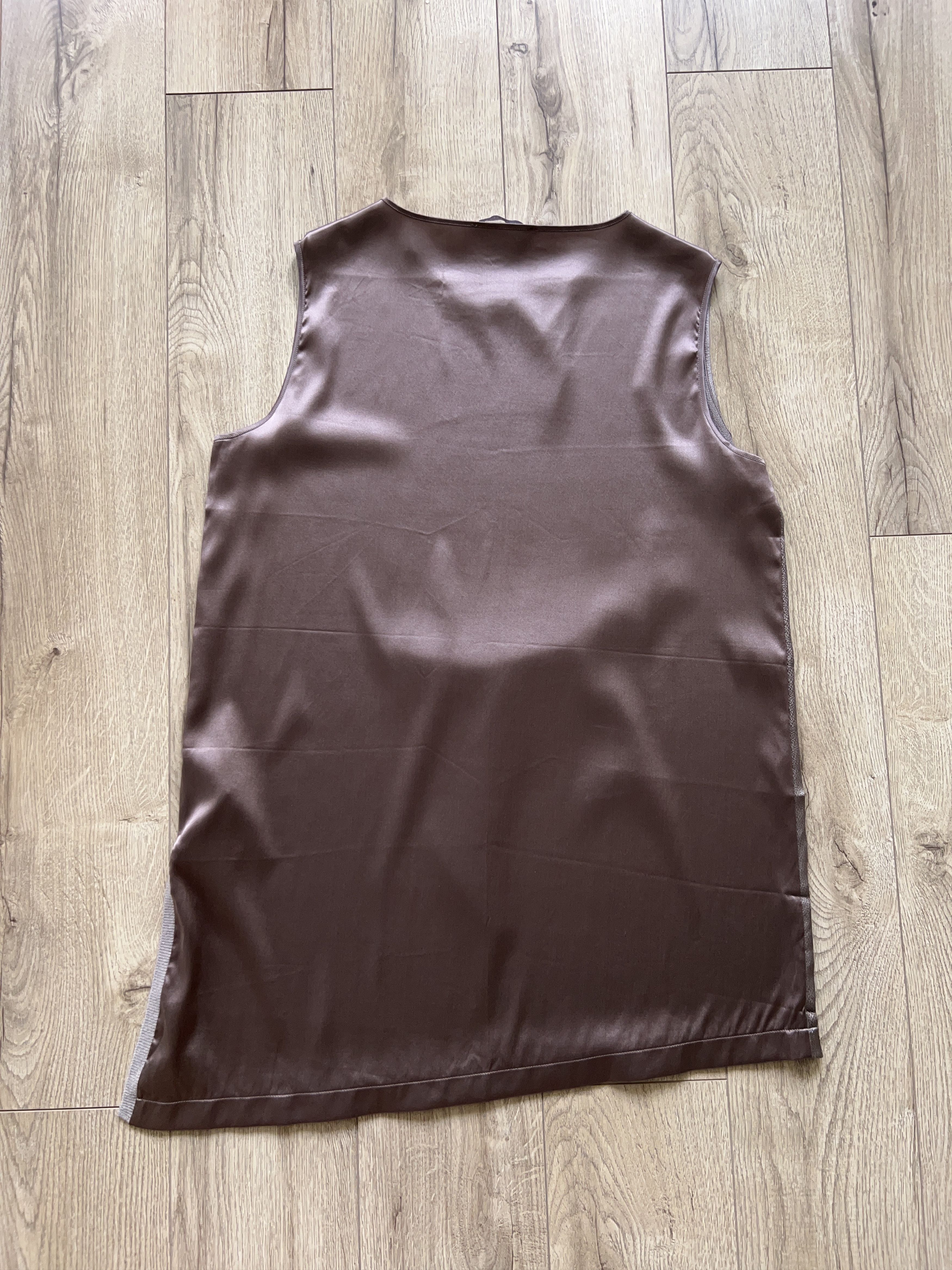 Designer × Fabiana Filippi Womens Silk Elastane Sleeveless Tank Top Size IT 46 UK 14 Size L / US 10 / IT 46 - 10 Thumbnail
