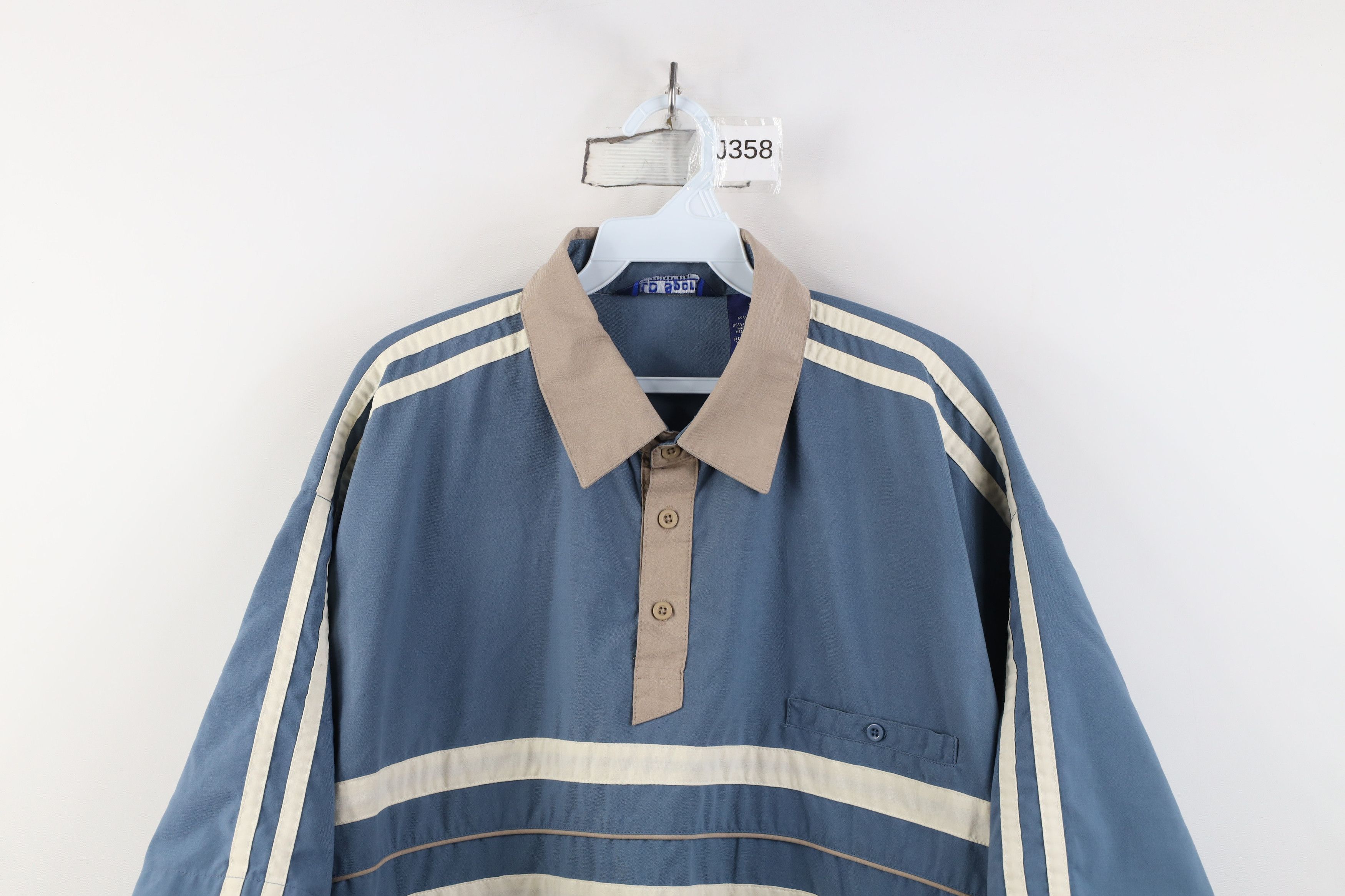 Vintage Vintage 90s Streetwear Panel Ribbed Knit Pullover Polo Shirt Size US XL / EU 56 / 4 - 2 Thumbnail
