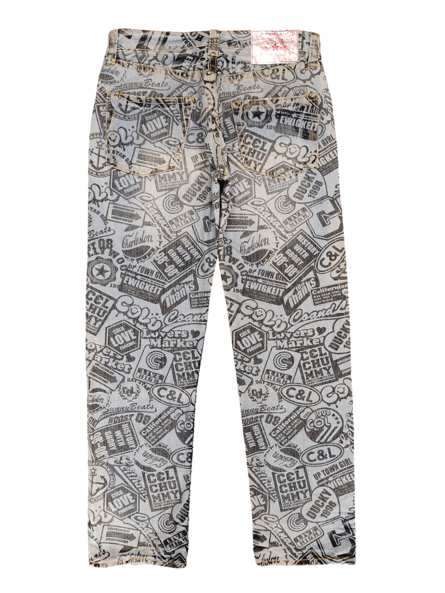 Japanese Brand Japanese Co & Lu Full Print Hysteric Glamour Style Jeans Size US 33 - 11 Thumbnail