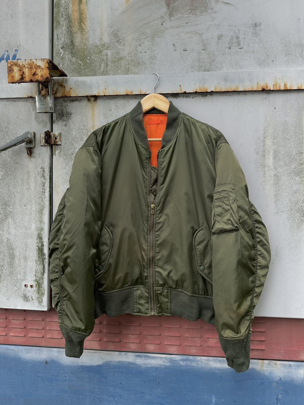 Vintage 🪖Vintage MA-1 Machope Man Intermediate Bomber Jacket Size US M / EU 48-50 / 2 - 1 Thumbnail
