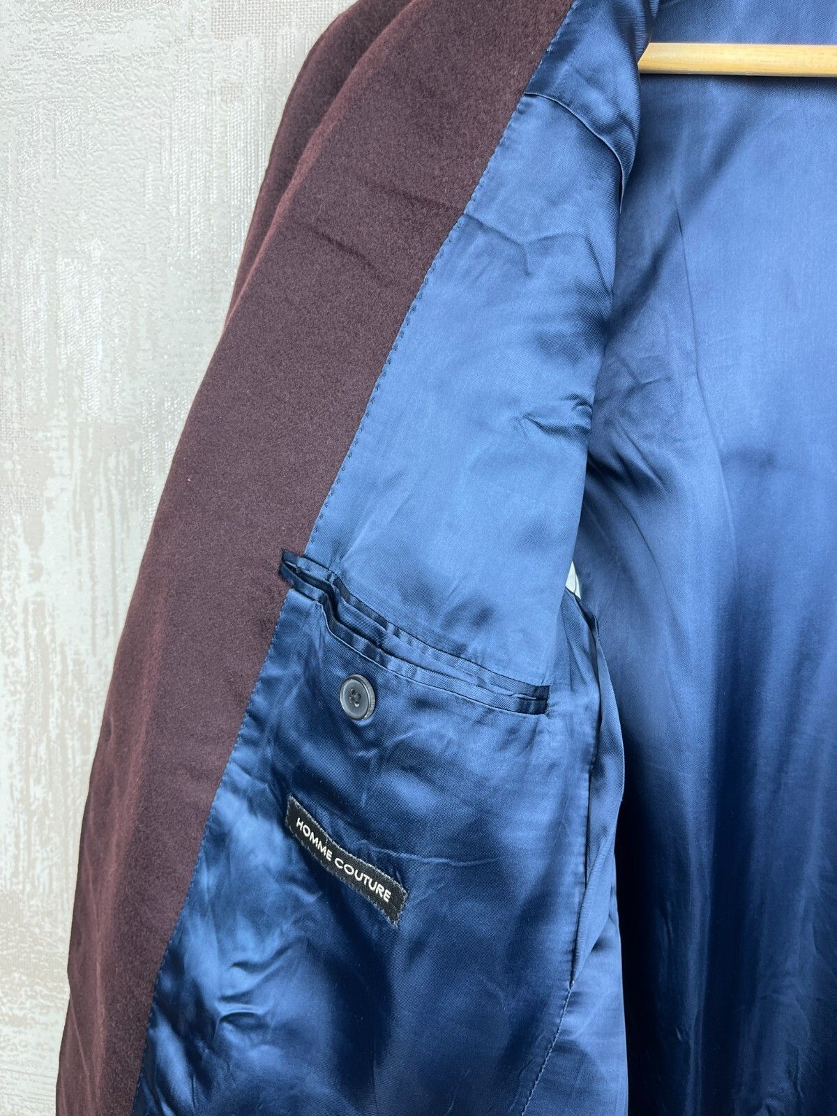 Gianfranco Ferre Gianfranco FERRE 100% Cashmere Blazer Sport Coat Burgundy Size 42R - 14 Thumbnail