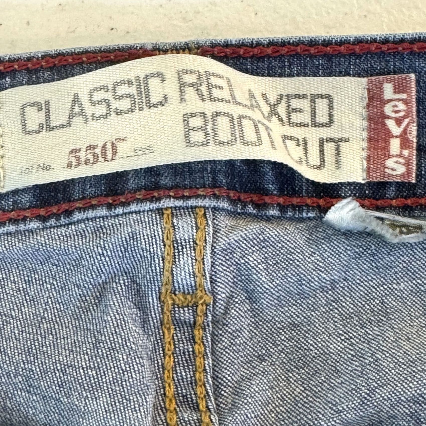 Levi's Levi’s 550 Men Jeans 32x31 Blue Denim Mid-Rise Relaxed Bootcut Zip Fly Jeans Size US 32 / EU 48 - 3 Thumbnail