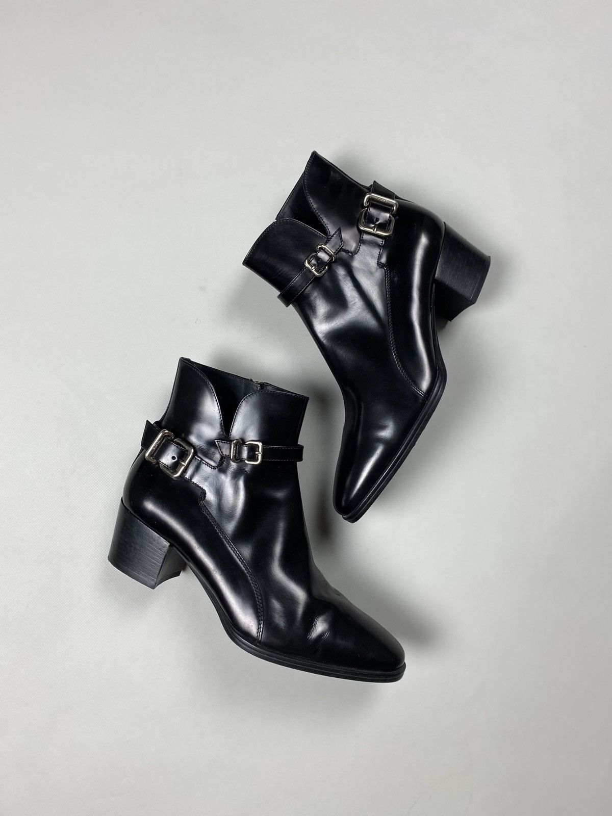 Tod's Tods ladies leather heeled boots shoes size 39 Size US 9 / IT 39 - 21 Thumbnail